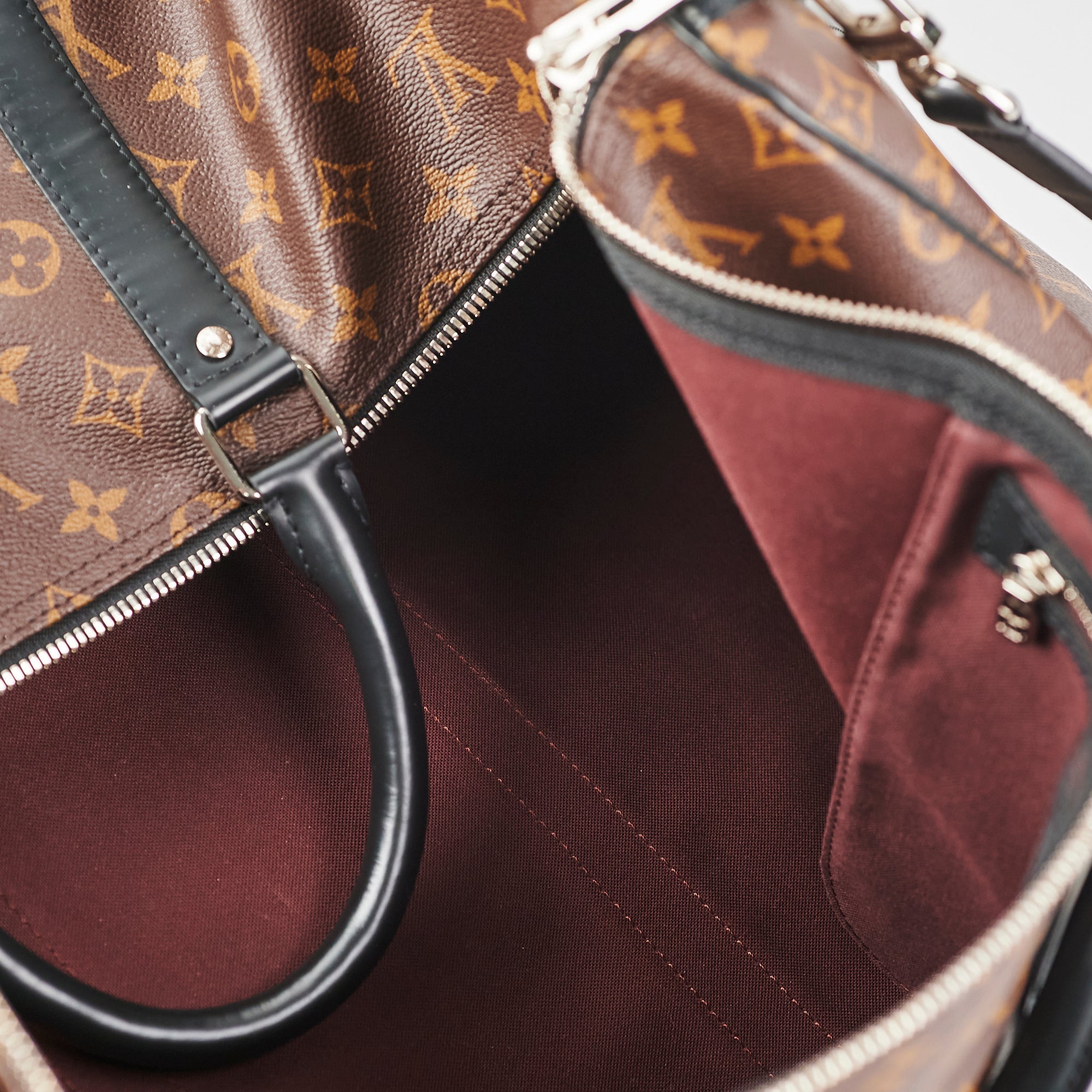 Louis Vuitton Keepall 55 Bandouli猫re Monogram Macassar