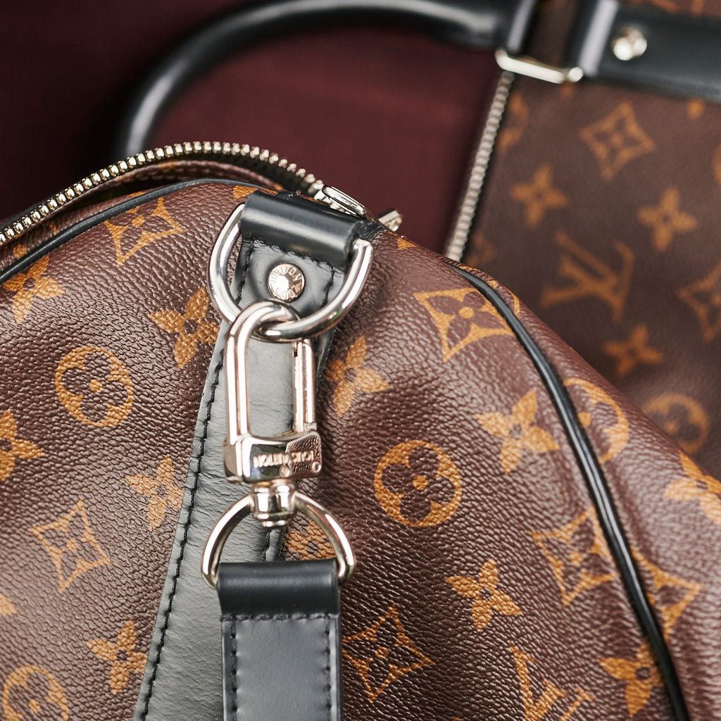 Louis Vuitton Keepall 55 Bandouli猫re Monogram Macassar