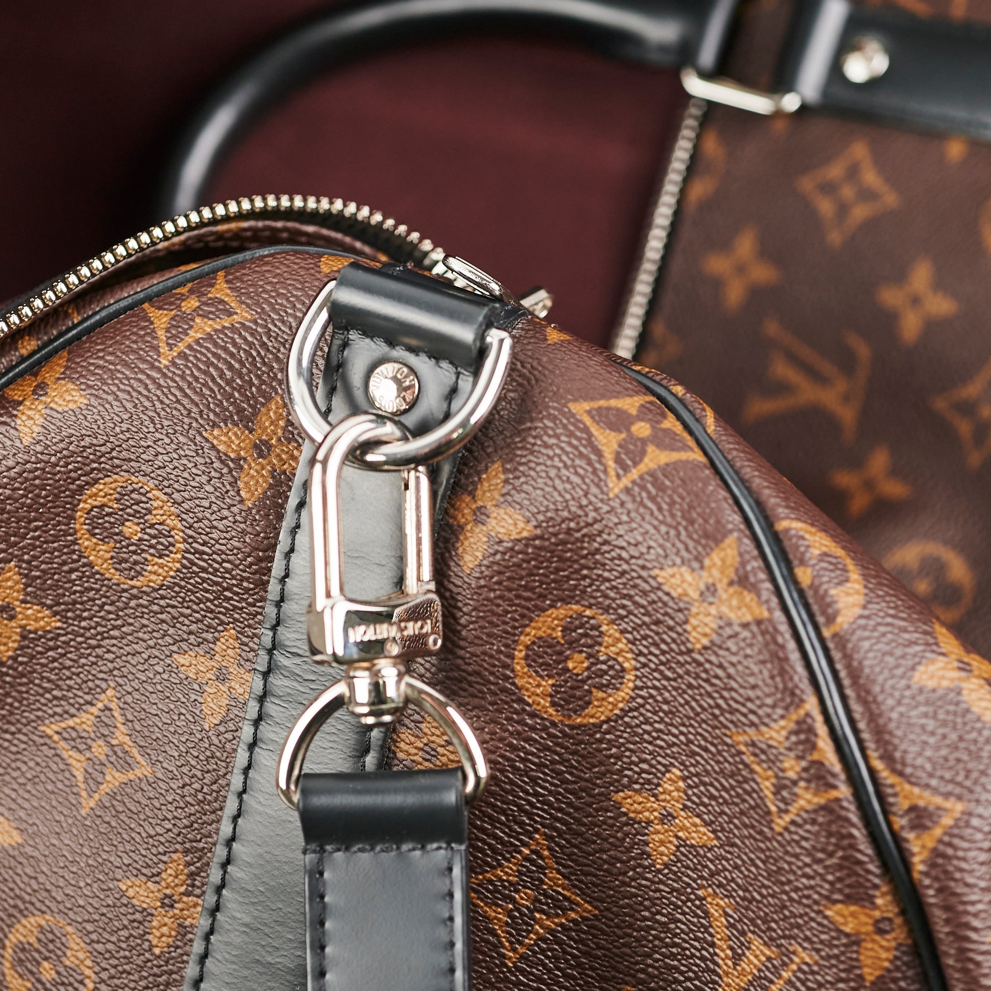 Louis Vuitton Keepall 55 Bandouli猫re Monogram Macassar