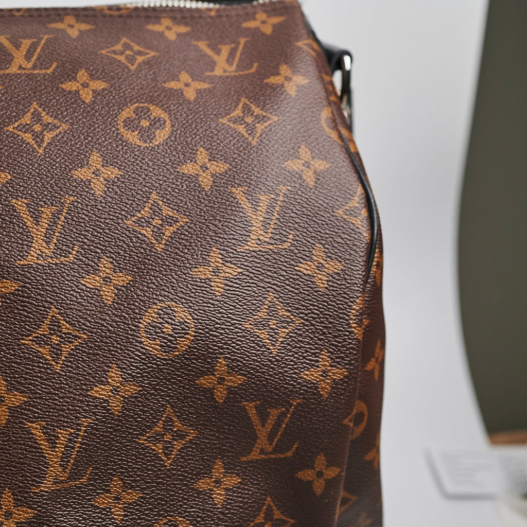 Louis Vuitton Keepall 55 Bandouli猫re Monogram Macassar