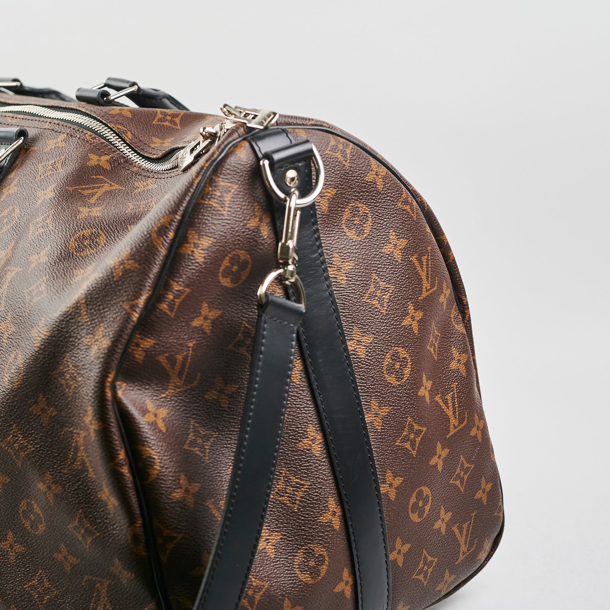 Louis Vuitton Keepall 55 Bandouli猫re Monogram Macassar