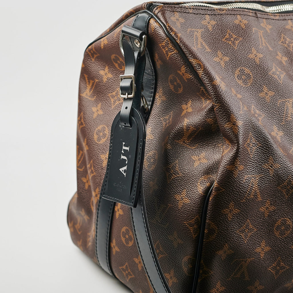 Louis Vuitton Keepall 55 Bandouli猫re Monogram Macassar