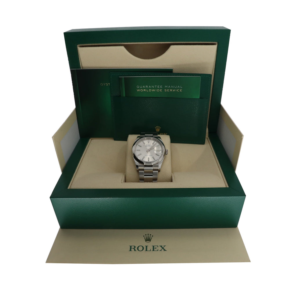 ROLEX Datejust, steel watch and bracelet, circa 2019