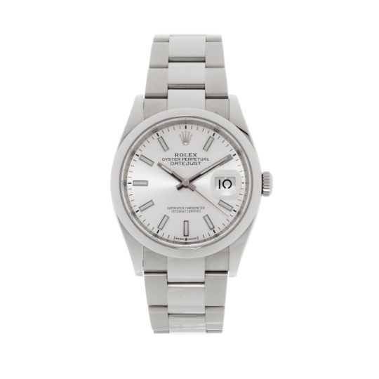 ROLEX Datejust, steel watch and bracelet, circa 2019