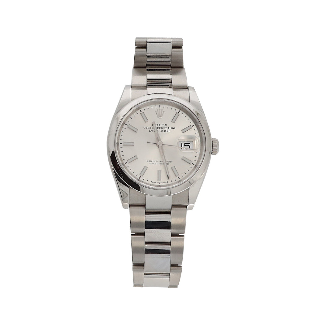 ROLEX Datejust, steel watch and bracelet, circa 2019