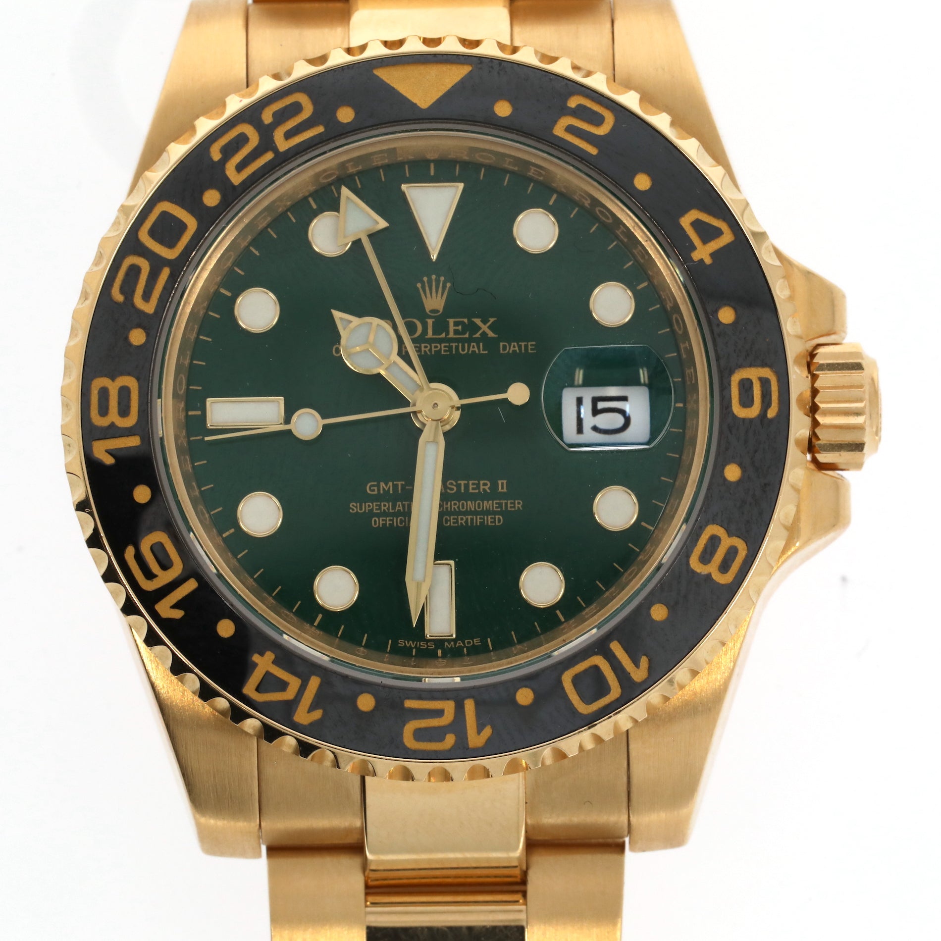 ROLEX GMT Master II [50th anniversary], 750 gold wristwatch