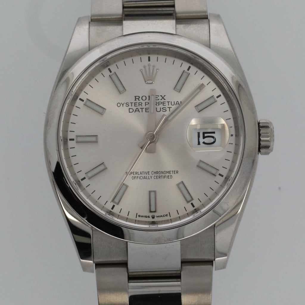 ROLEX Datejust, steel watch and bracelet, circa 2019