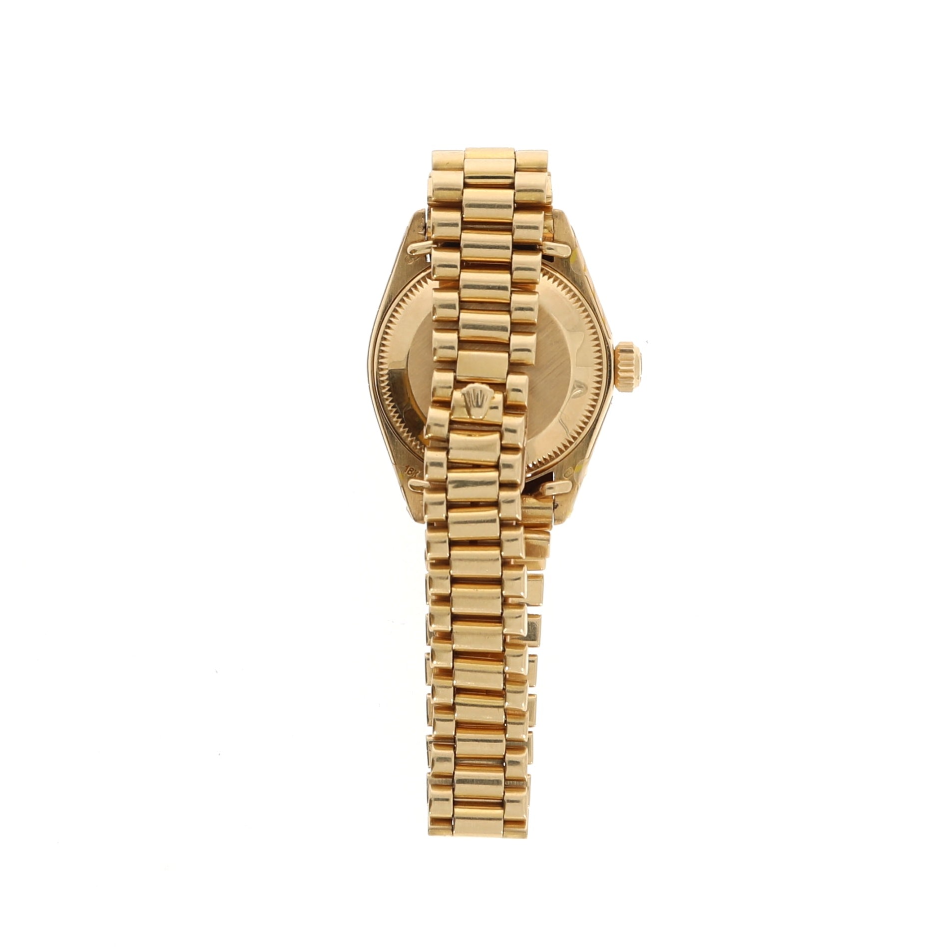 ROLEX Datejust wristwatch in 18K yellow gold and diamonds