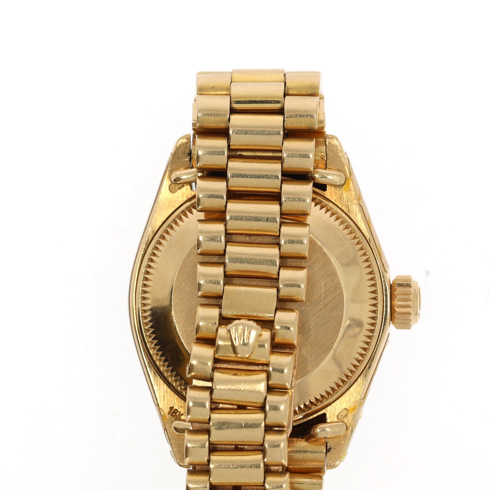 ROLEX Datejust wristwatch in 18K yellow gold and diamonds