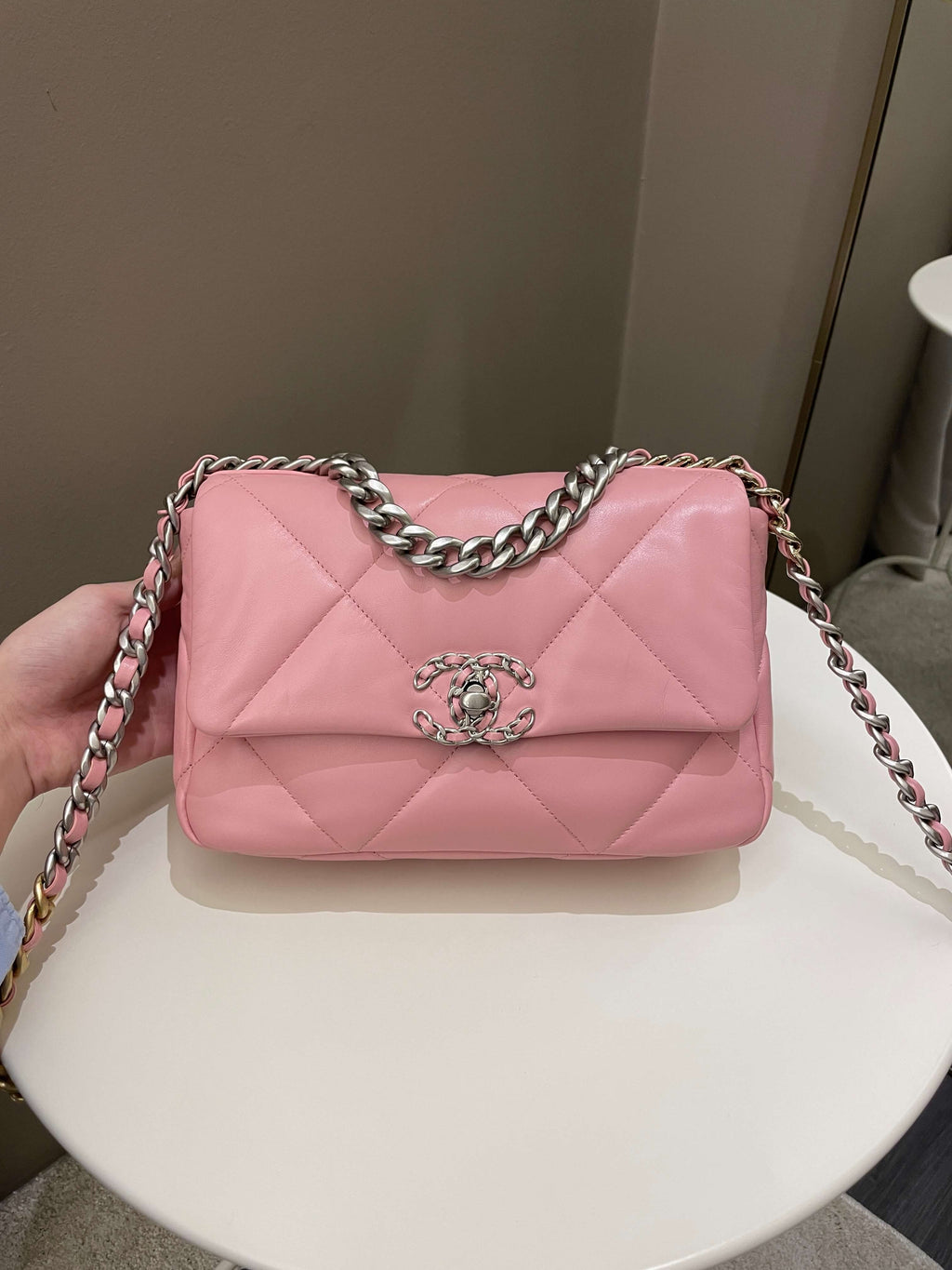 Chanel 19 Flap Bag Pink Lambskin