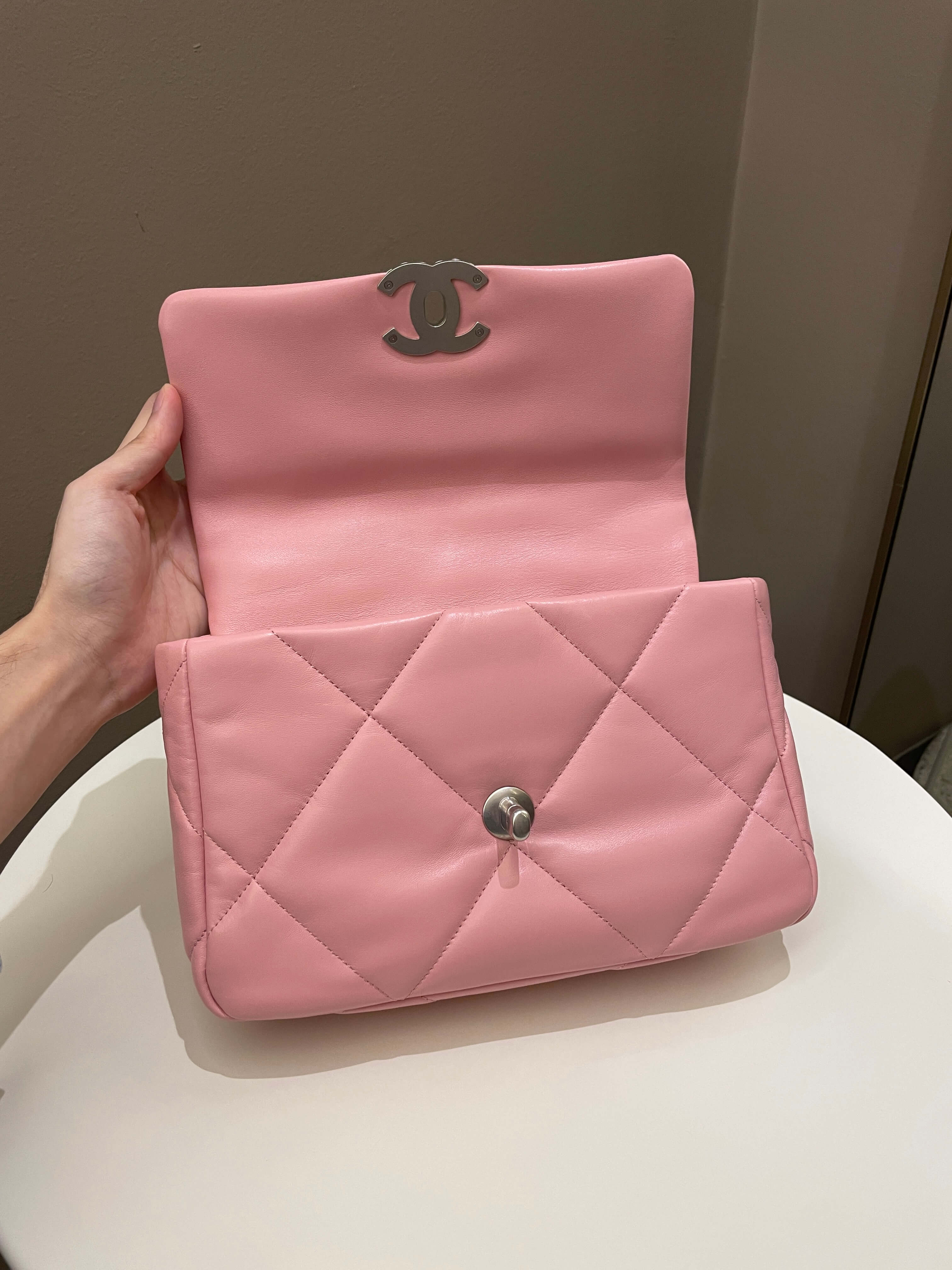 Chanel 19 Flap Bag Pink Lambskin