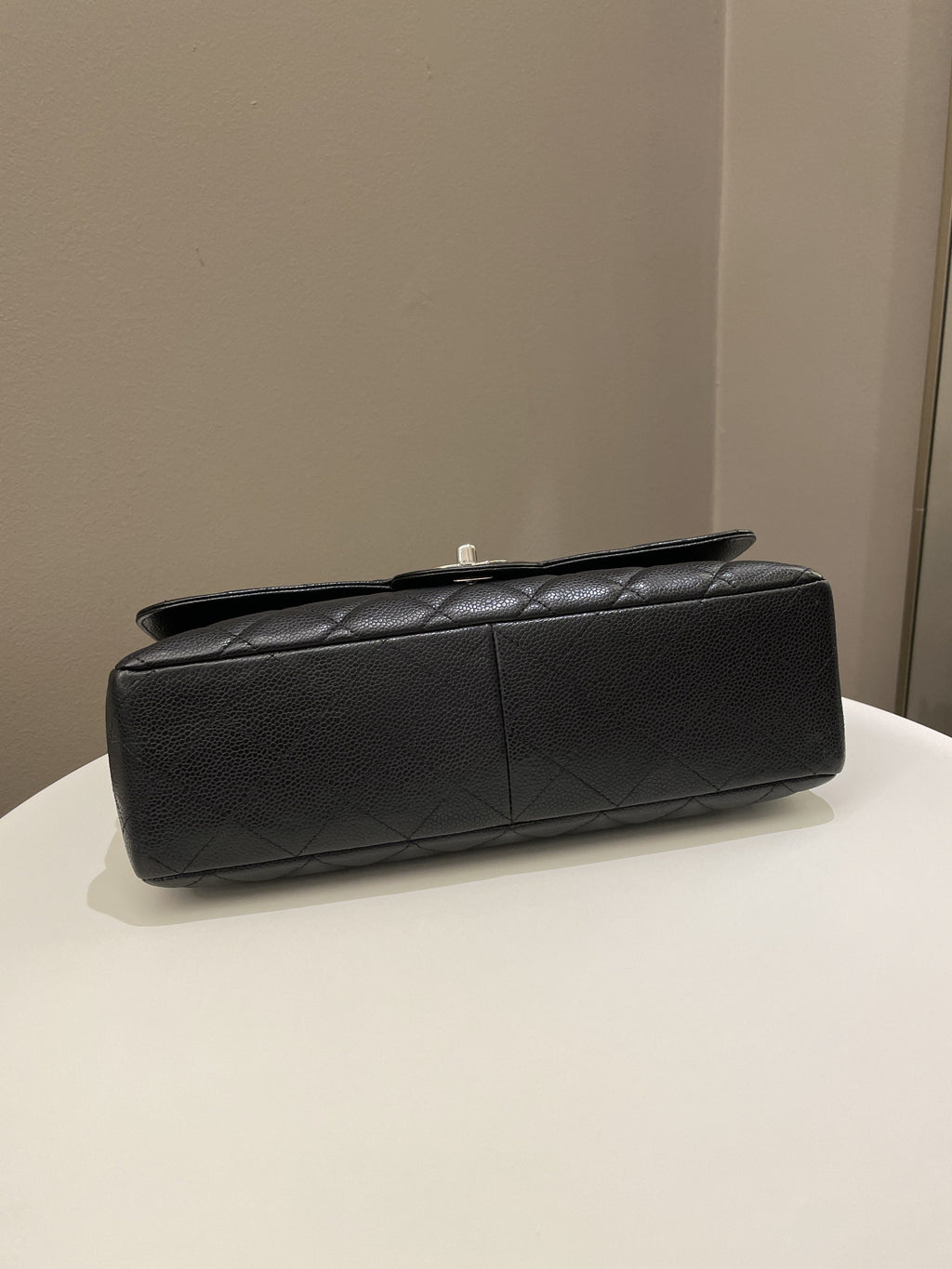 Chanel Classic Quilted Jumbo Single Flap Black Caviar