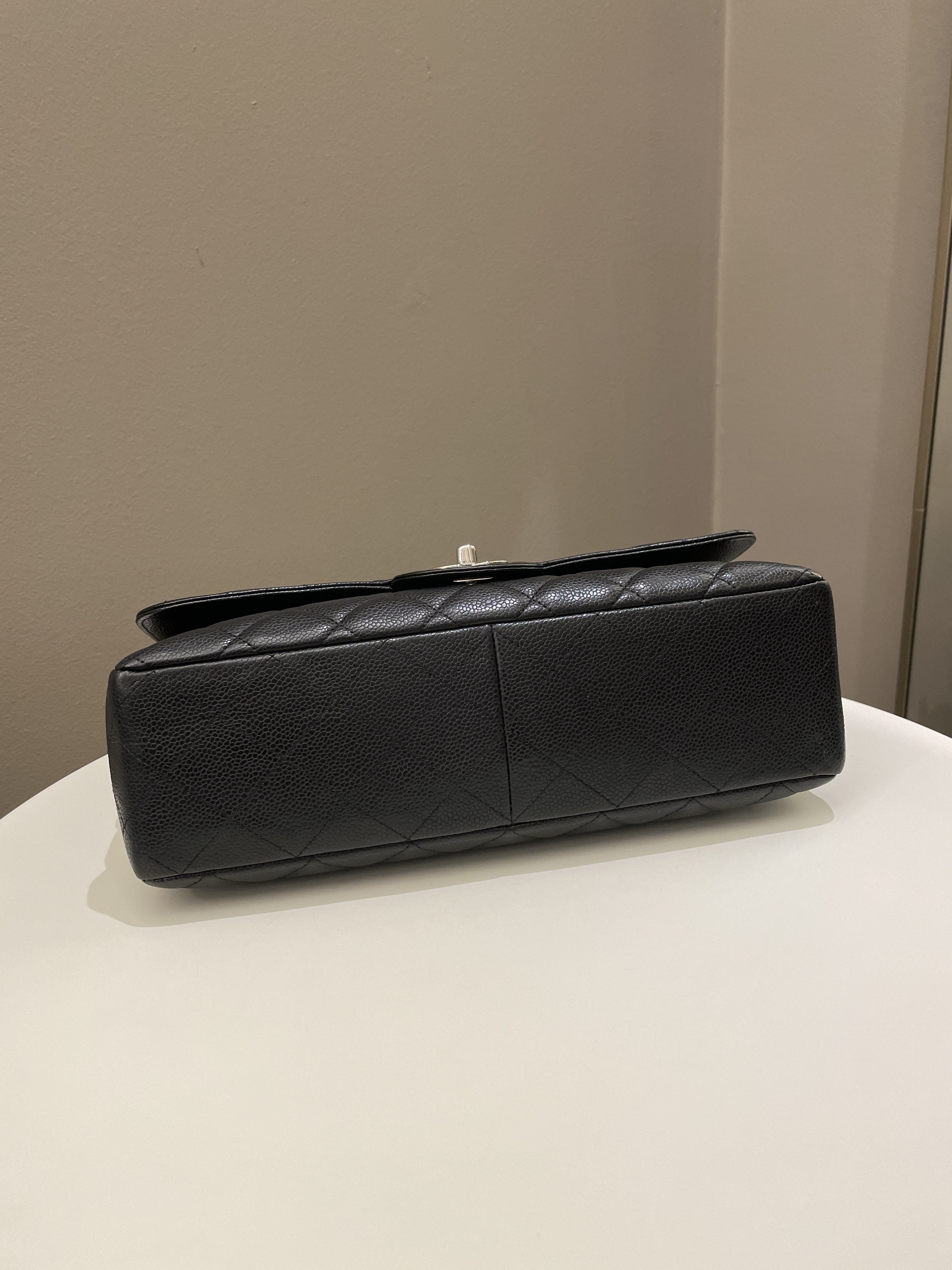 Chanel Classic Quilted Jumbo Single Flap Black Caviar