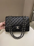 Chanel Classic Quilted Jumbo Single Flap Black Caviar