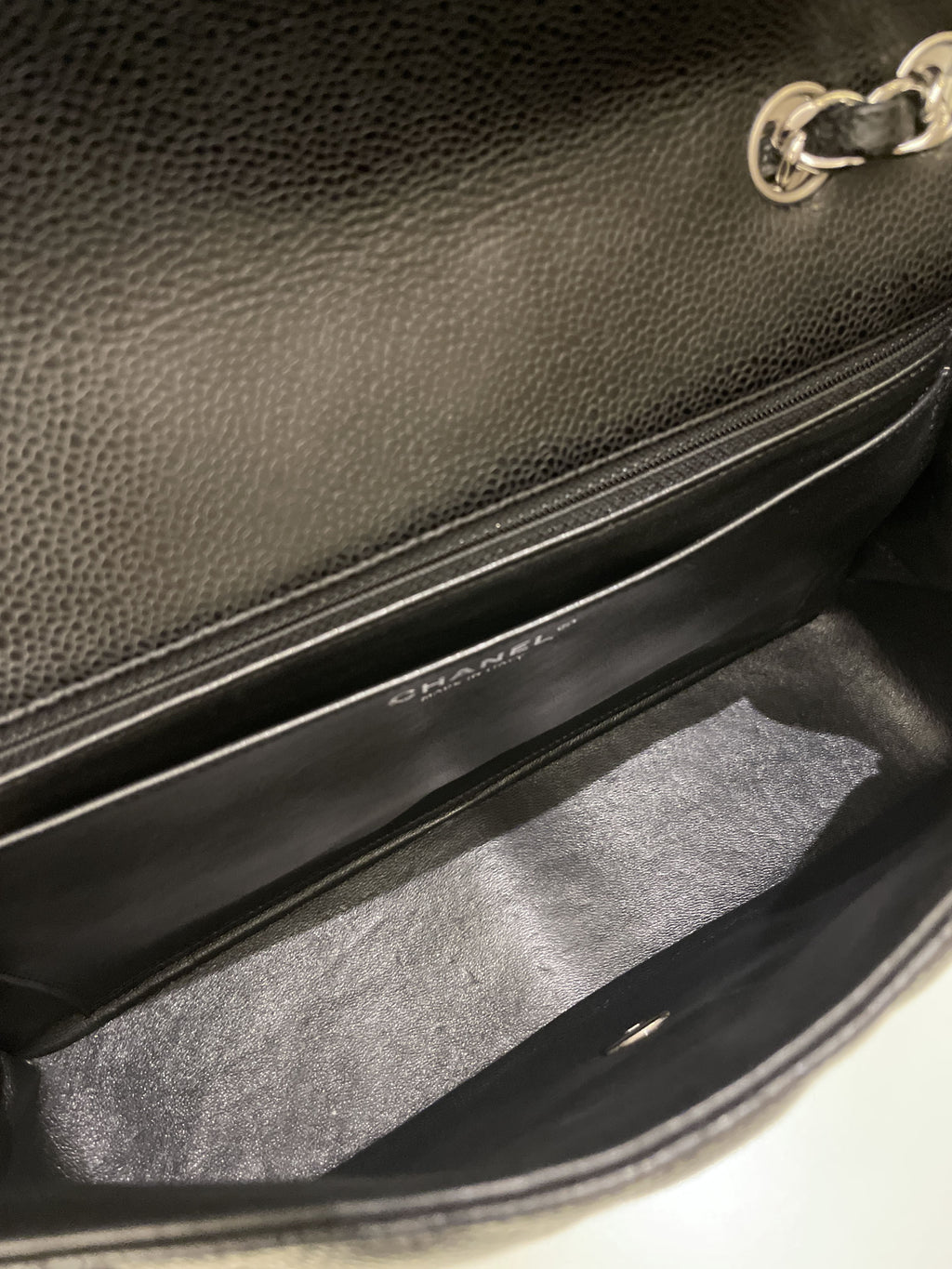 Chanel Classic Quilted Jumbo Single Flap Black Caviar