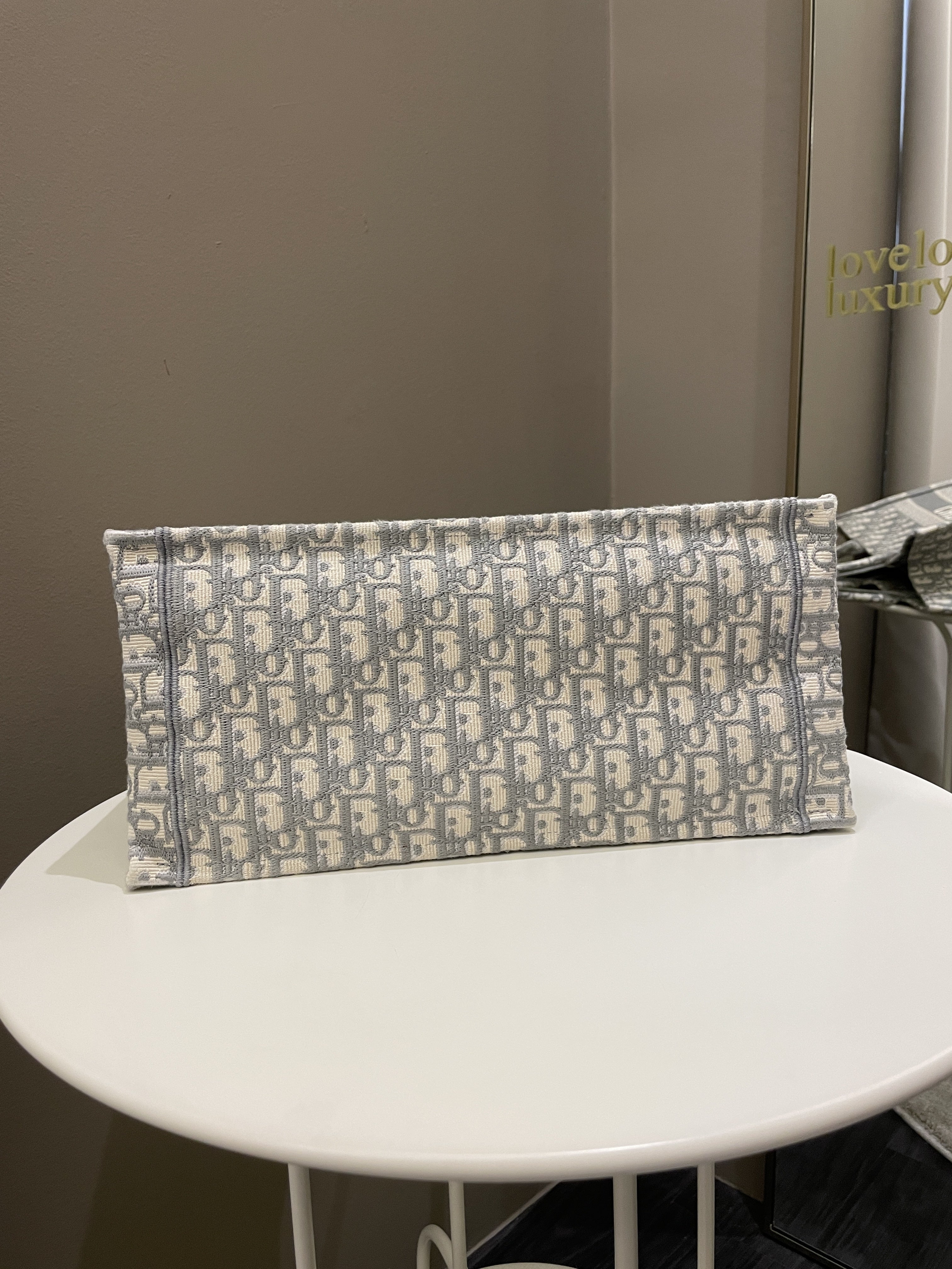 Dior Book Tote Grey Oblique