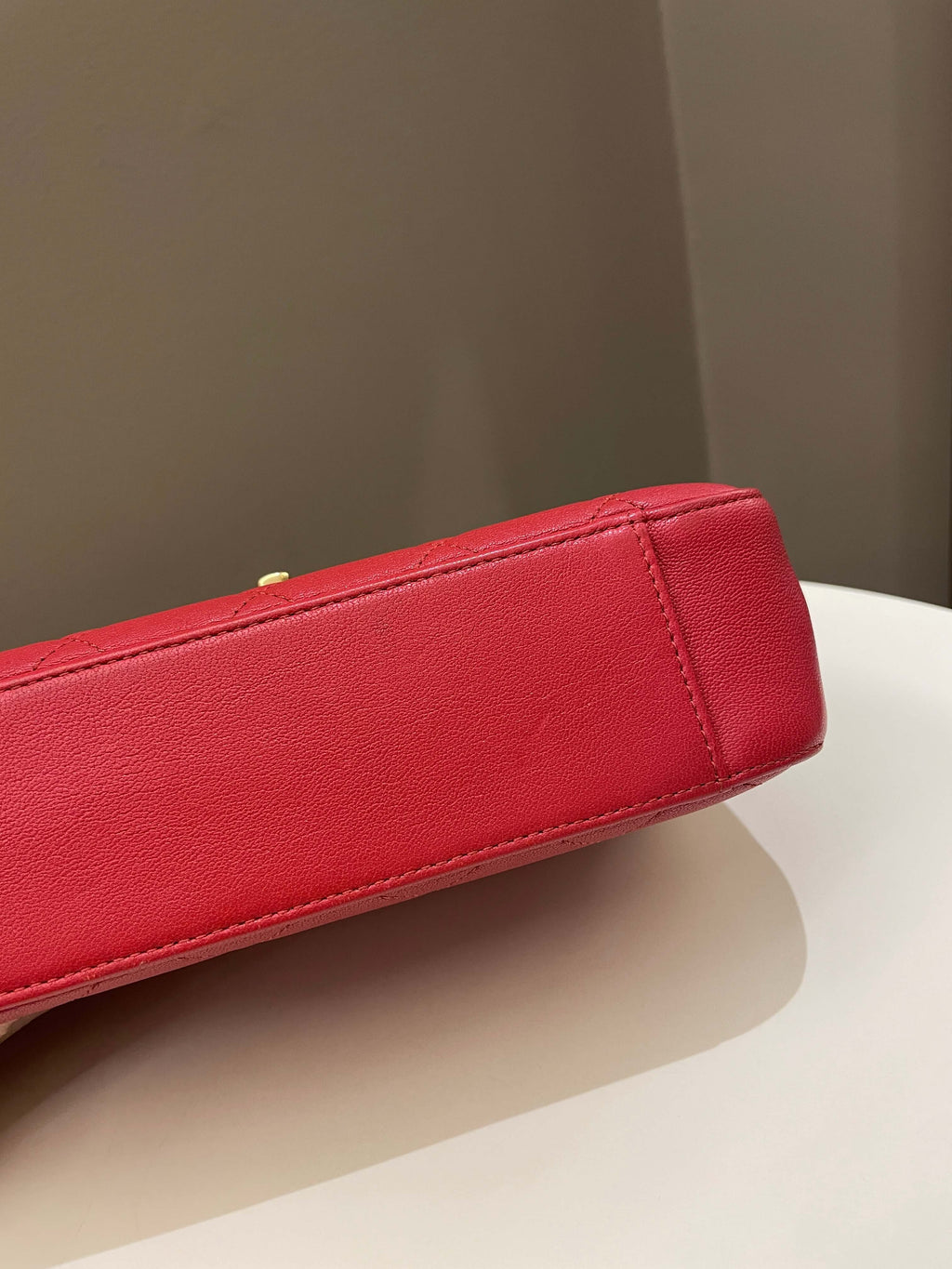 Chanel Infinity Top Handle Bag Red