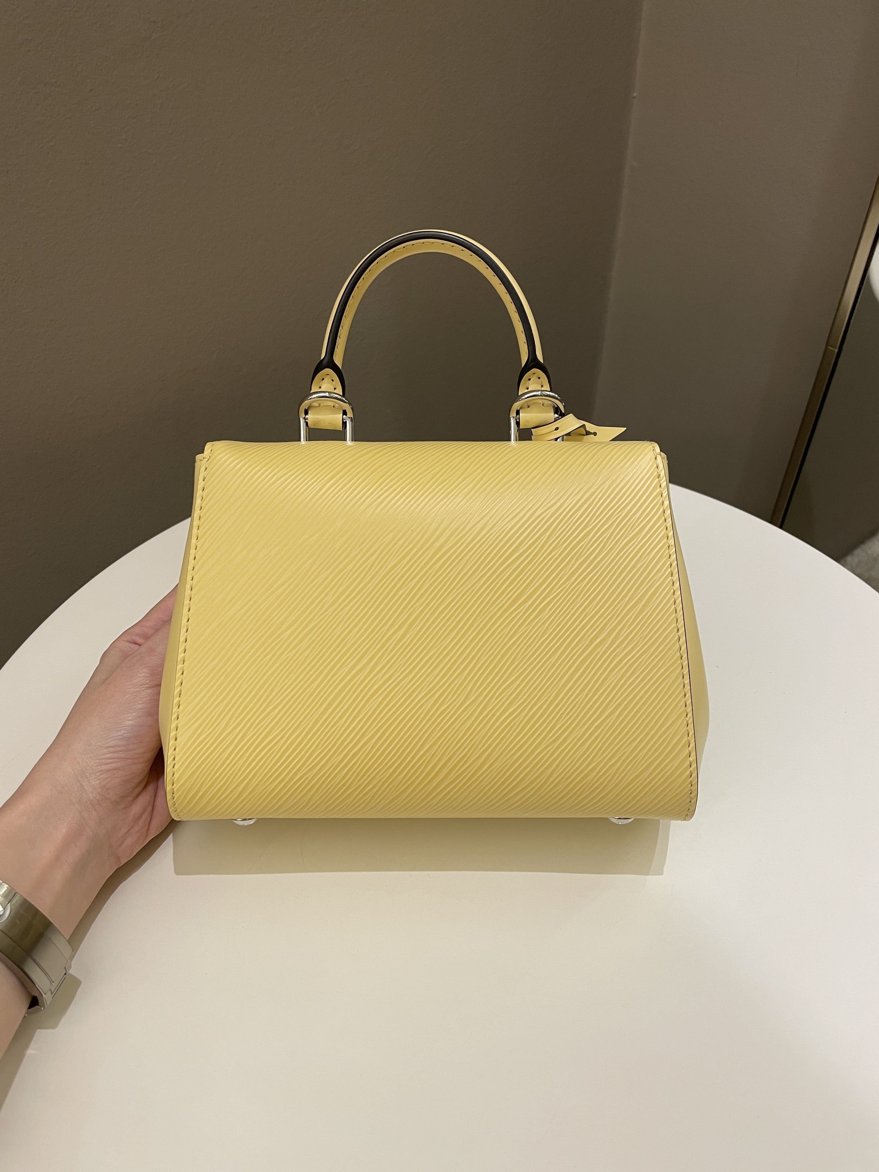 Louis Vuitton Mini Cluny Jaune Plume Epi