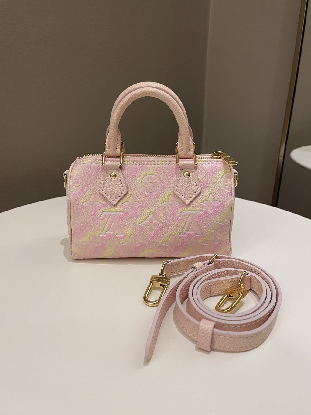 Louis Vuitton Nano Speedy Stardust Monogram Empreinte