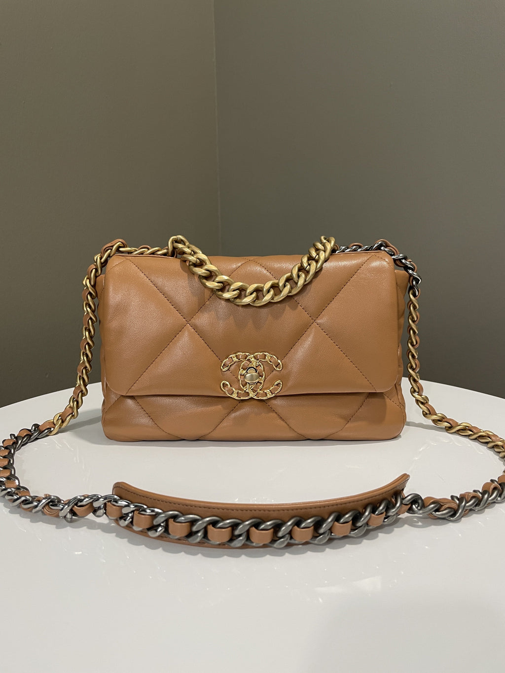 Chanel 19 Flap Bag Caramel