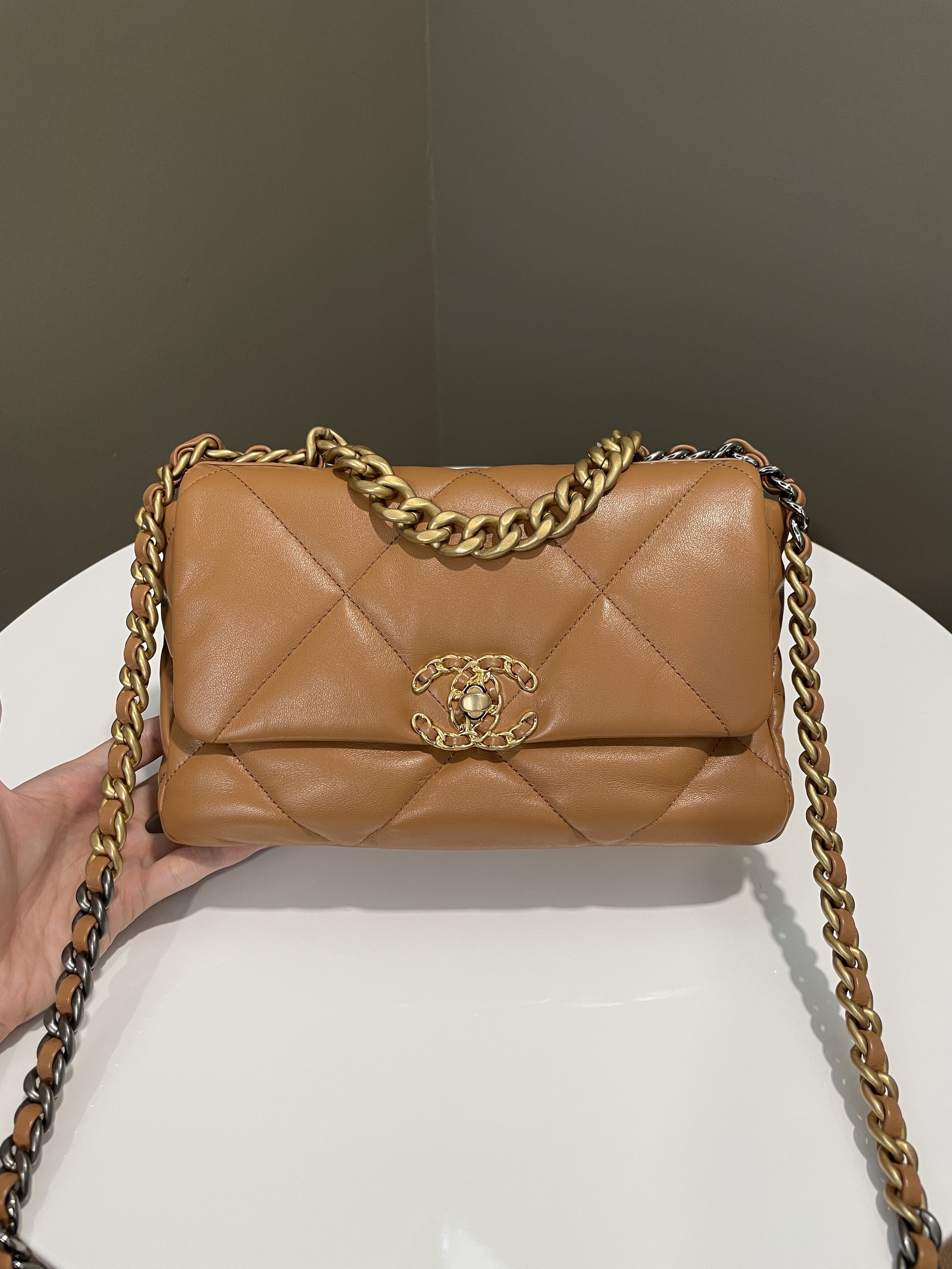 Chanel 19 Flap Bag Caramel
