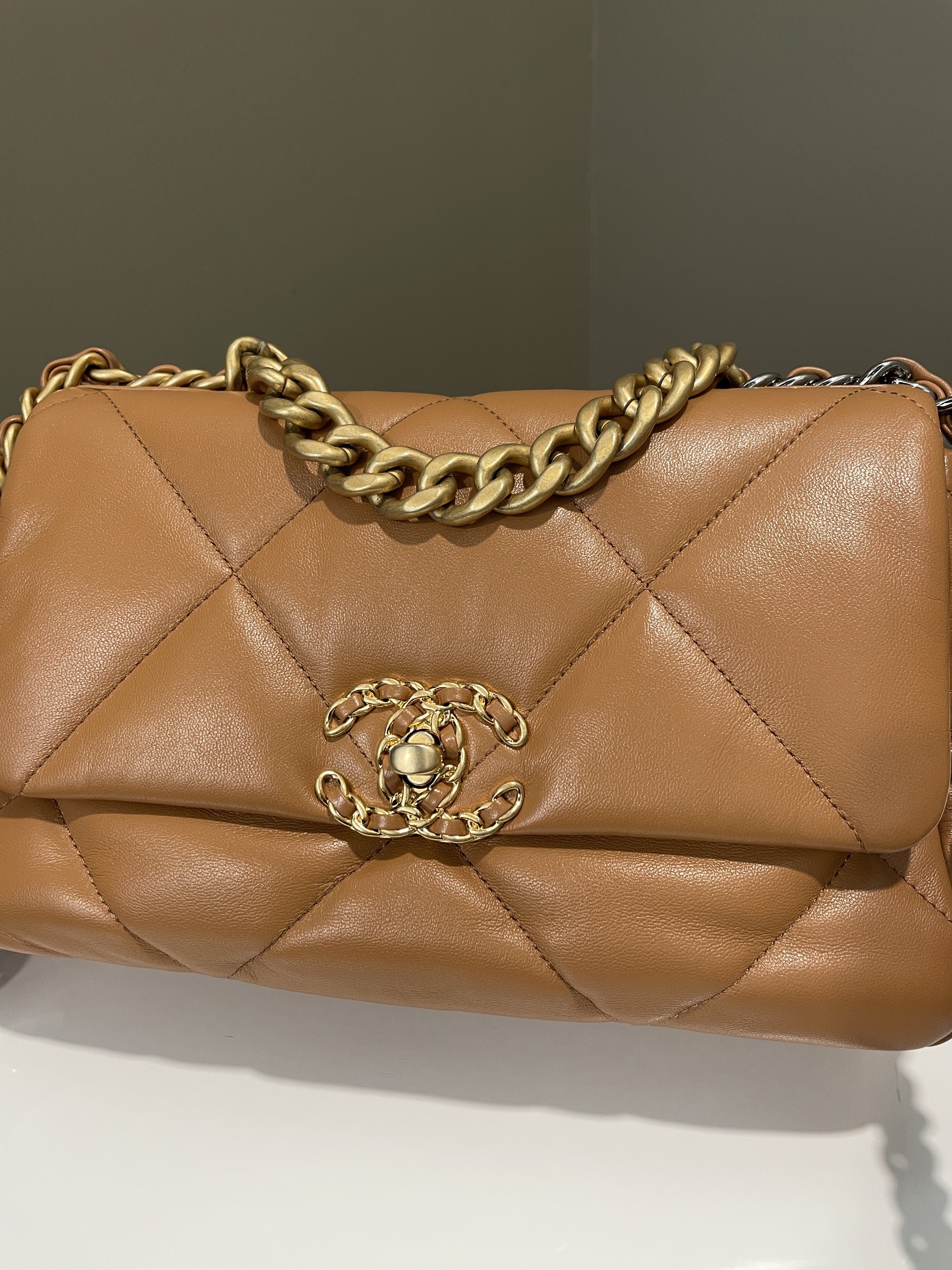 Chanel 19 Flap Bag Caramel
