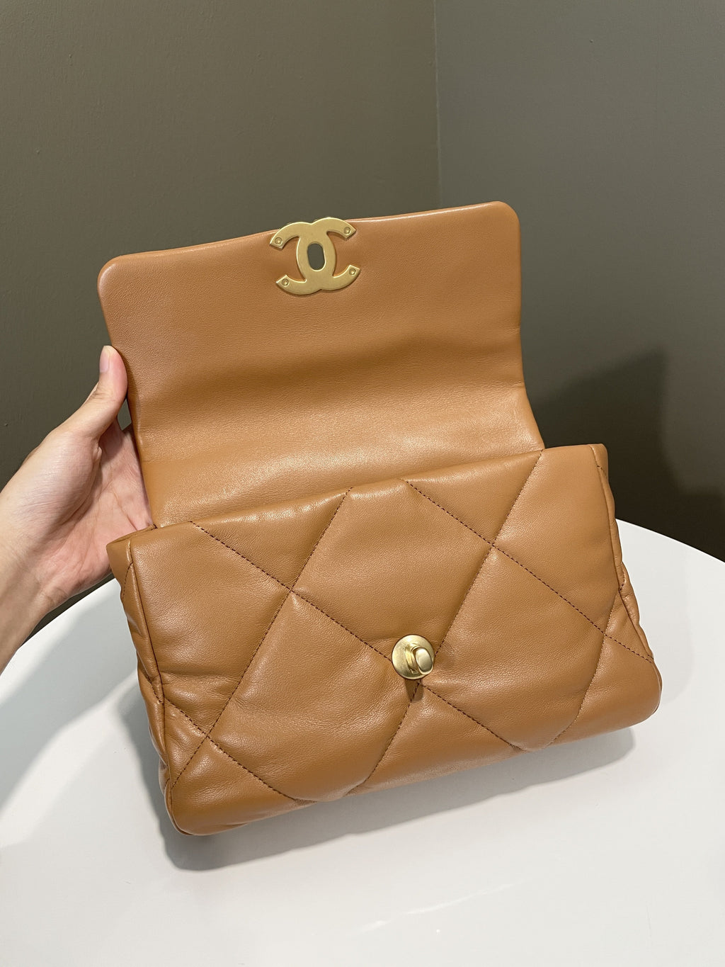 Chanel 19 Flap Bag Caramel