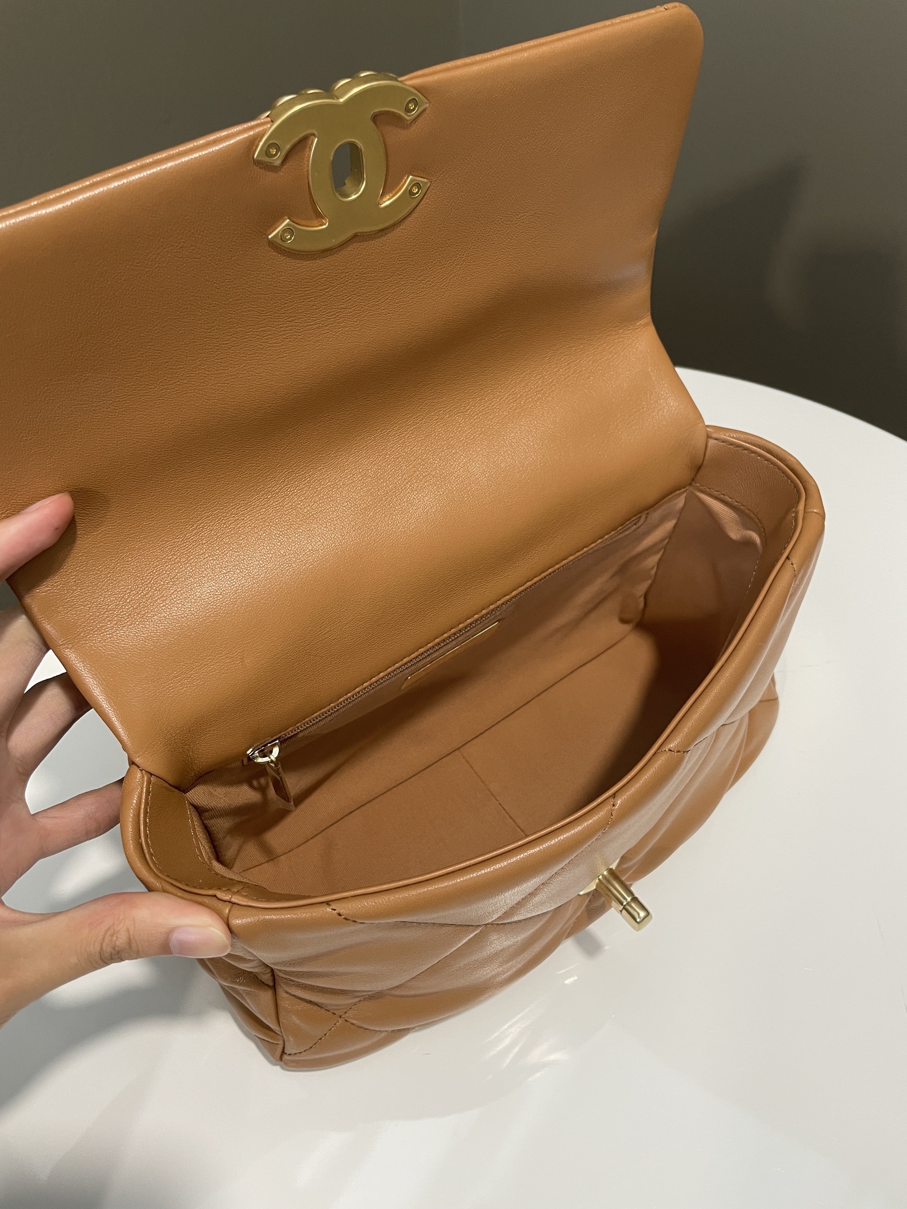 Chanel 19 Flap Bag Caramel