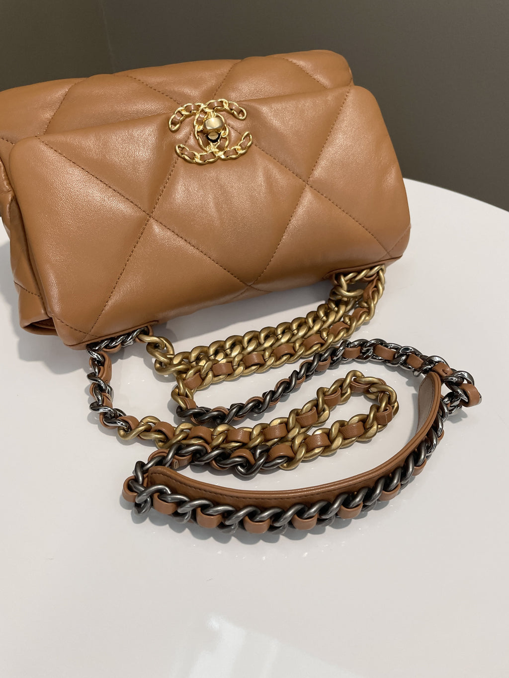 Chanel 19 Flap Bag Caramel