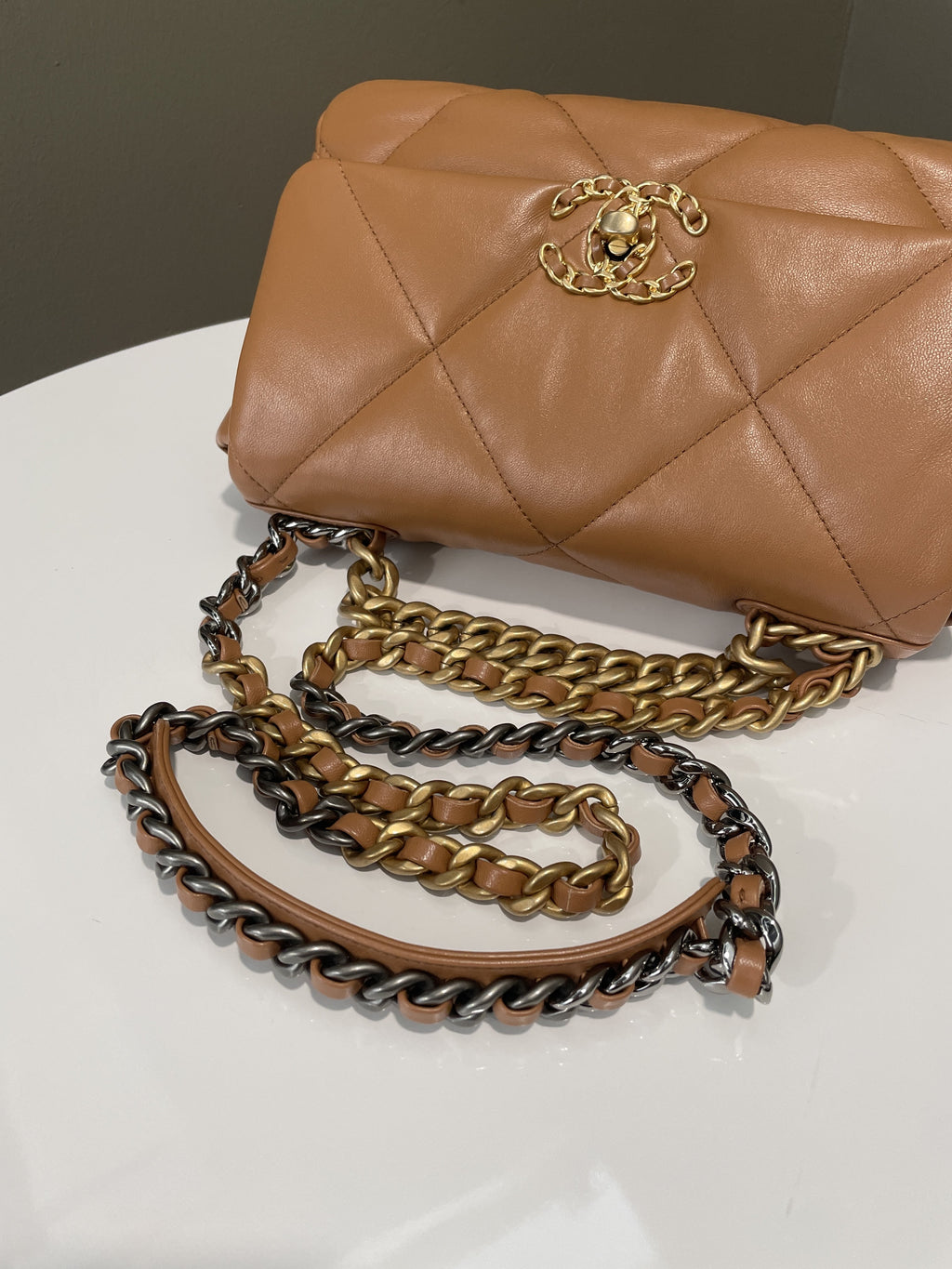 Chanel 19 Flap Bag Caramel