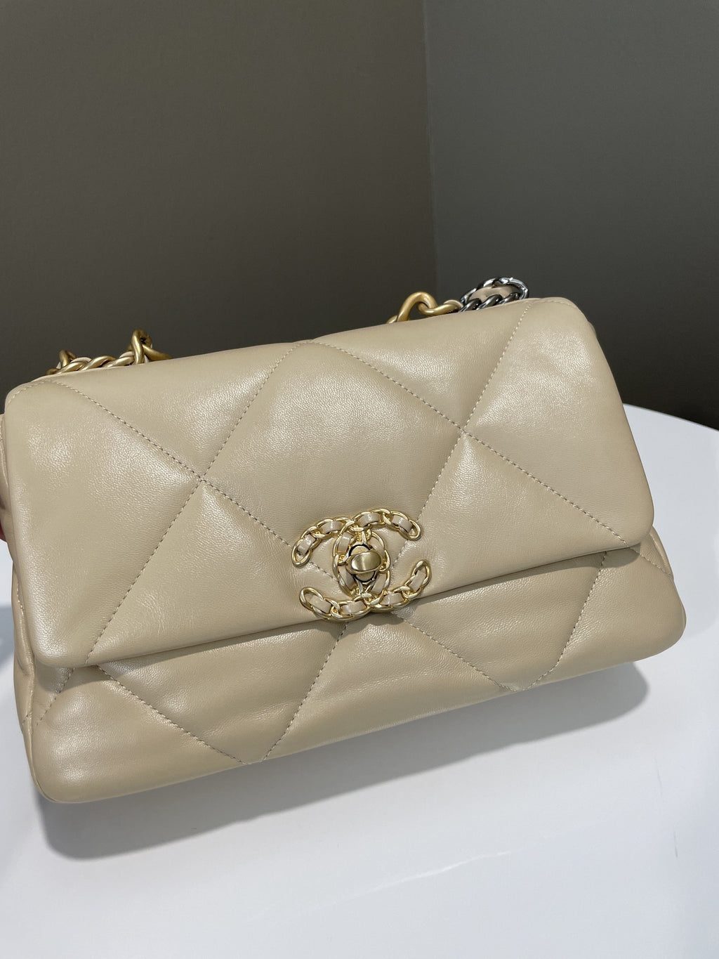 Chanel 19 Flap Bag Beige