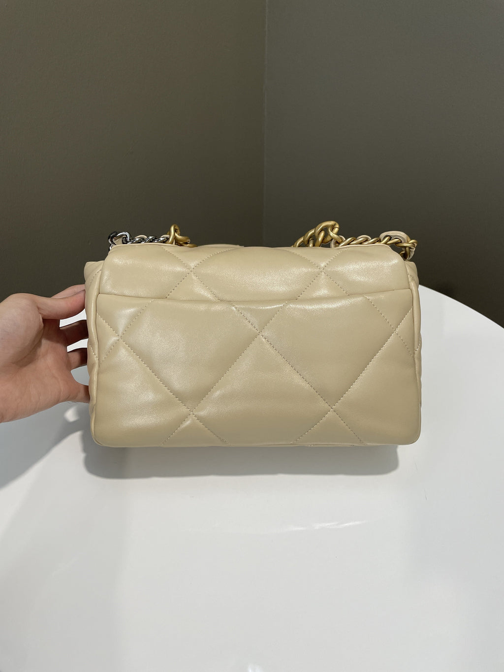 Chanel 19 Flap Bag Beige