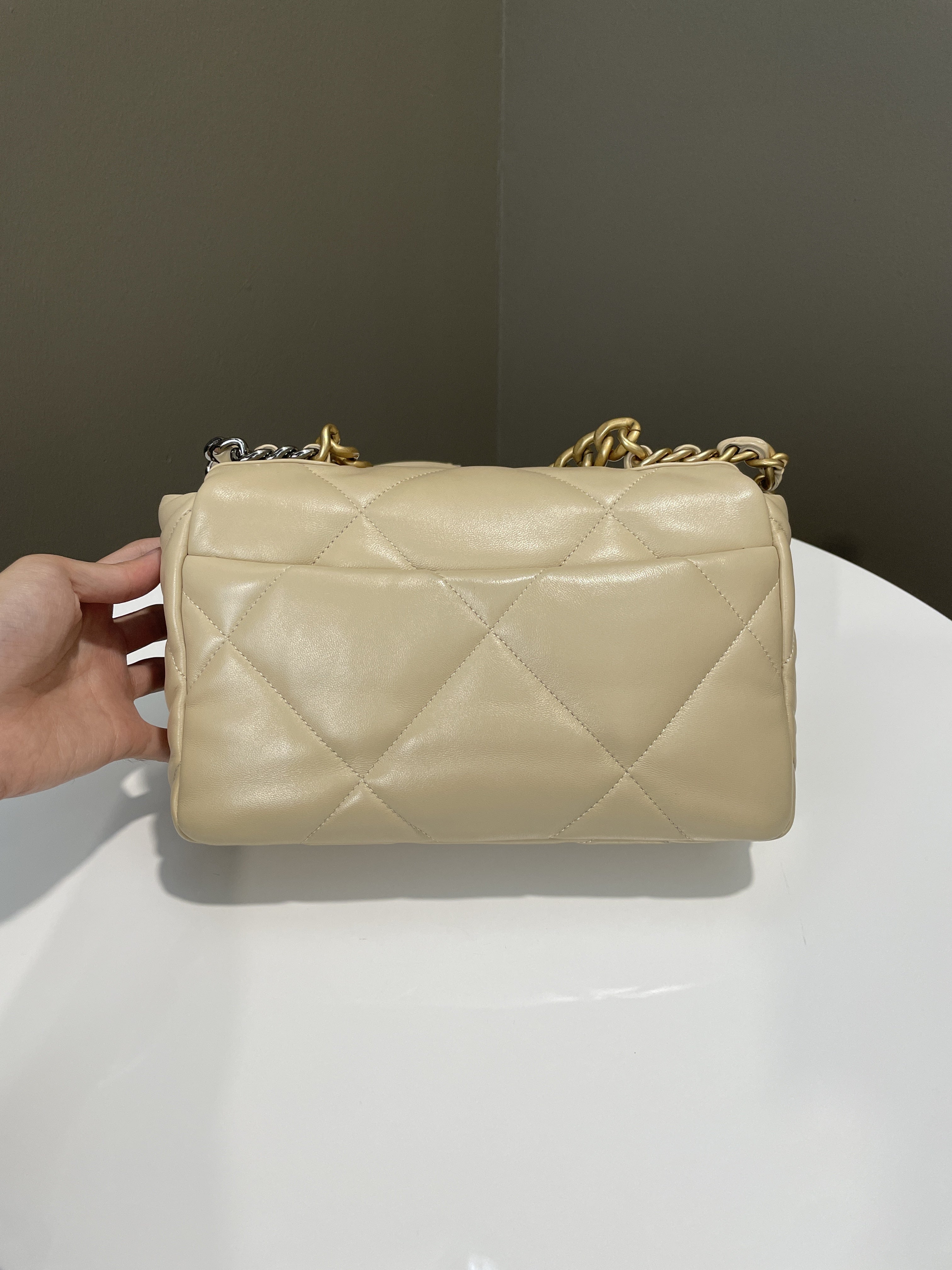 Chanel 19 Flap Bag Beige