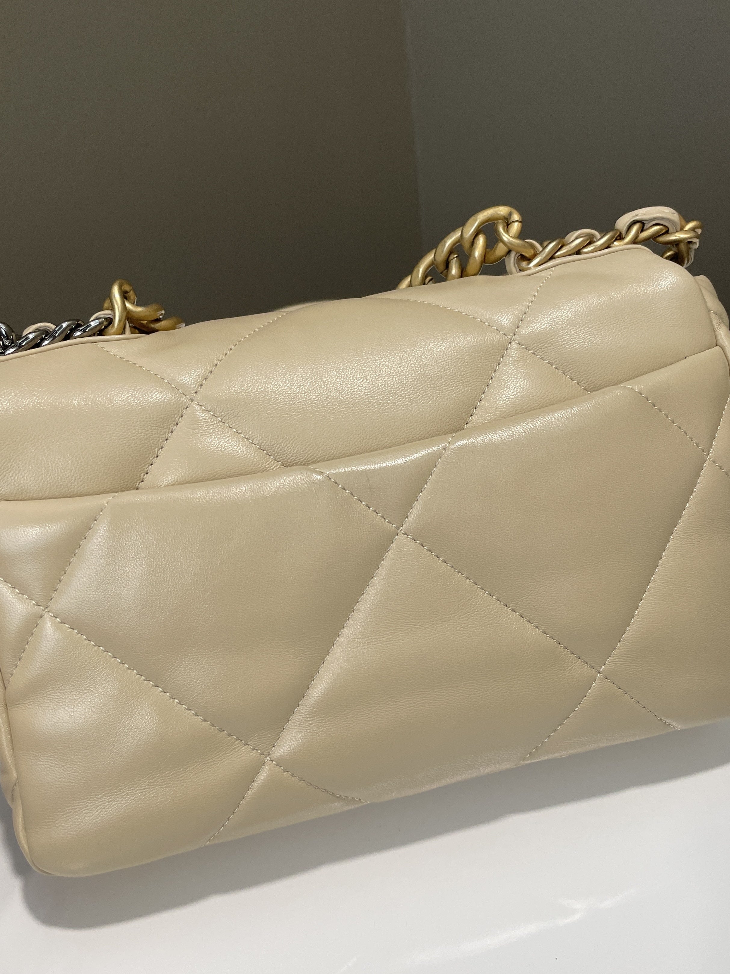 Chanel 19 Flap Bag Beige