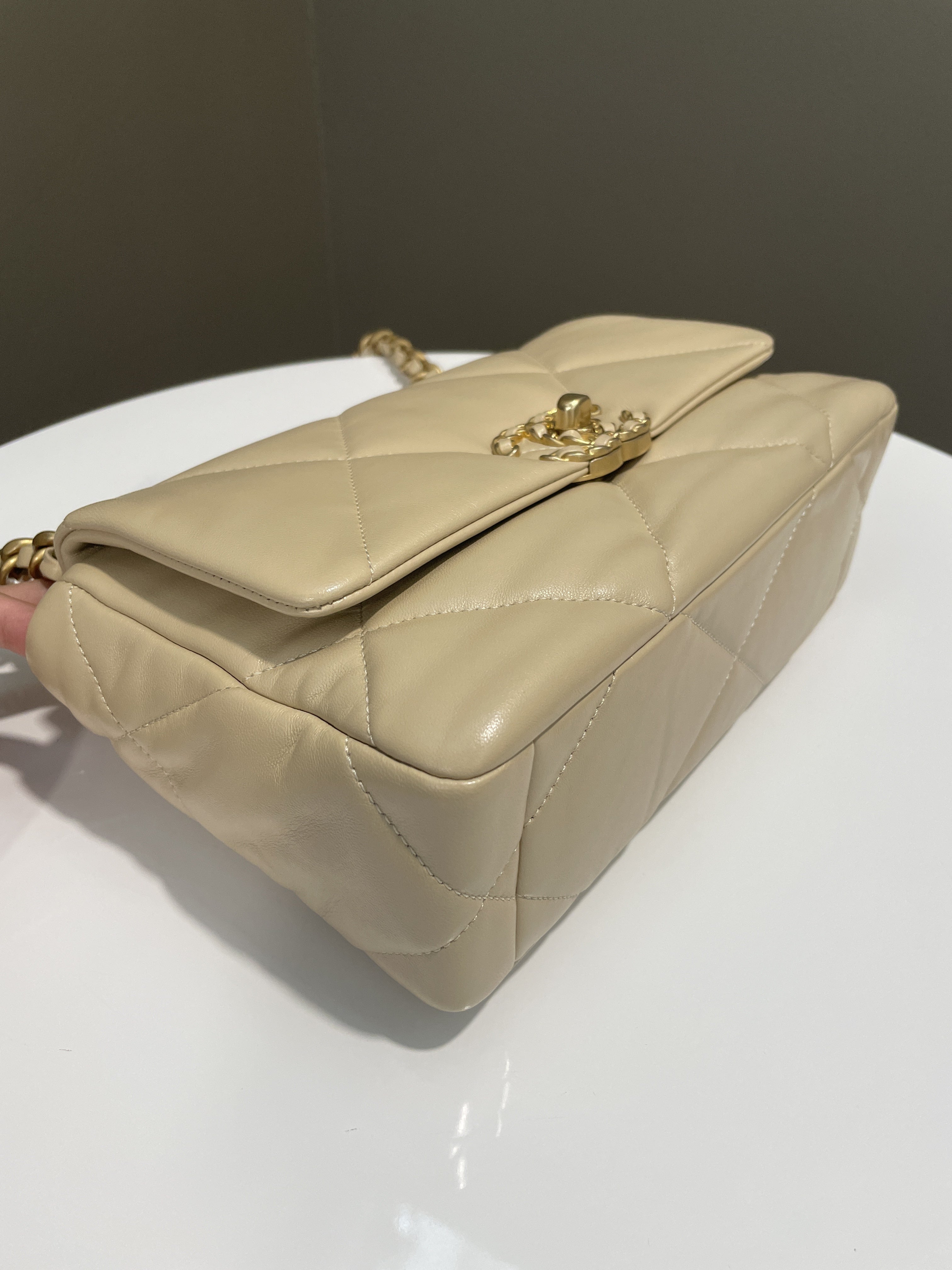 Chanel 19 Flap Bag Beige