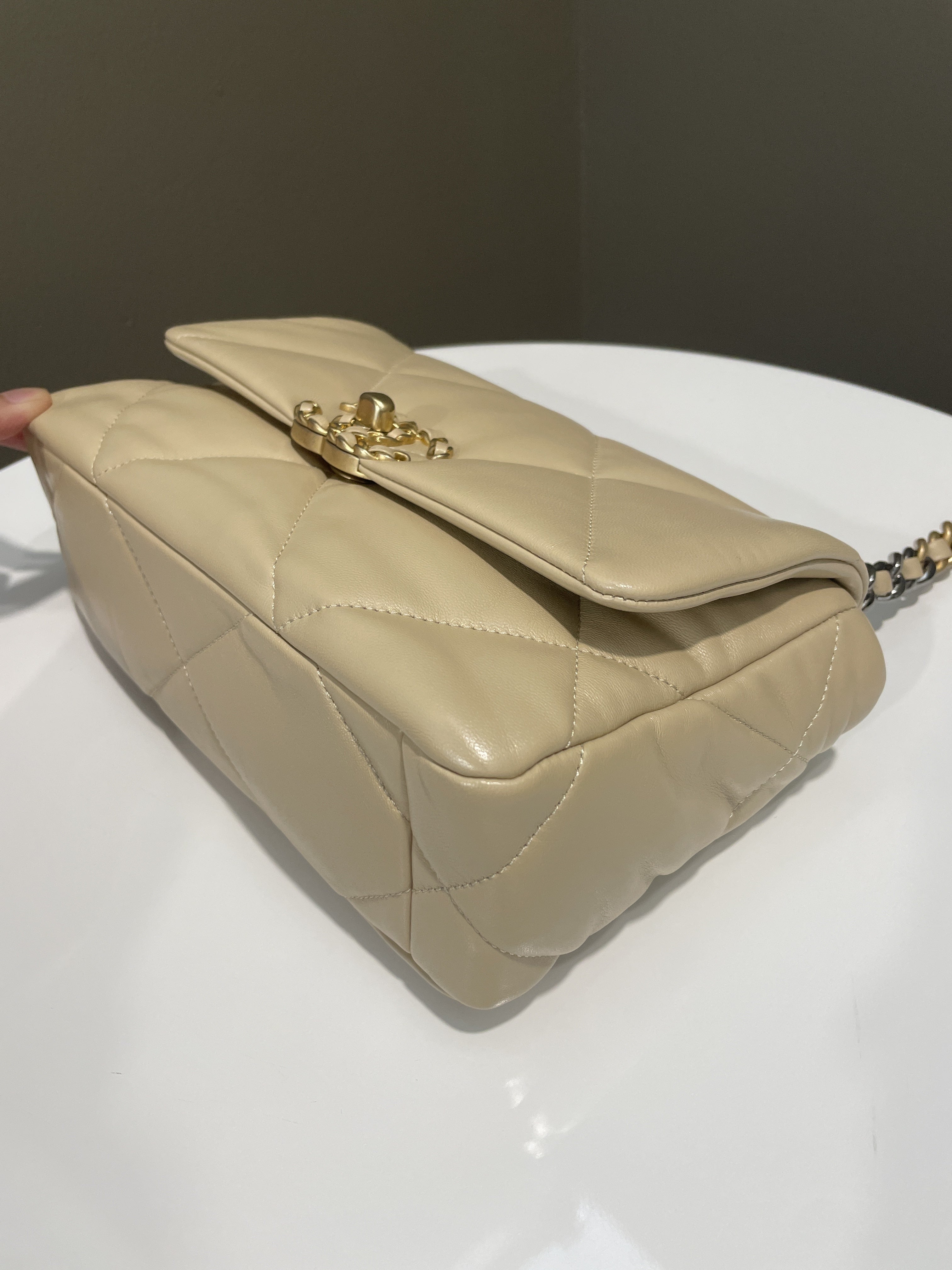 Chanel 19 Flap Bag Beige