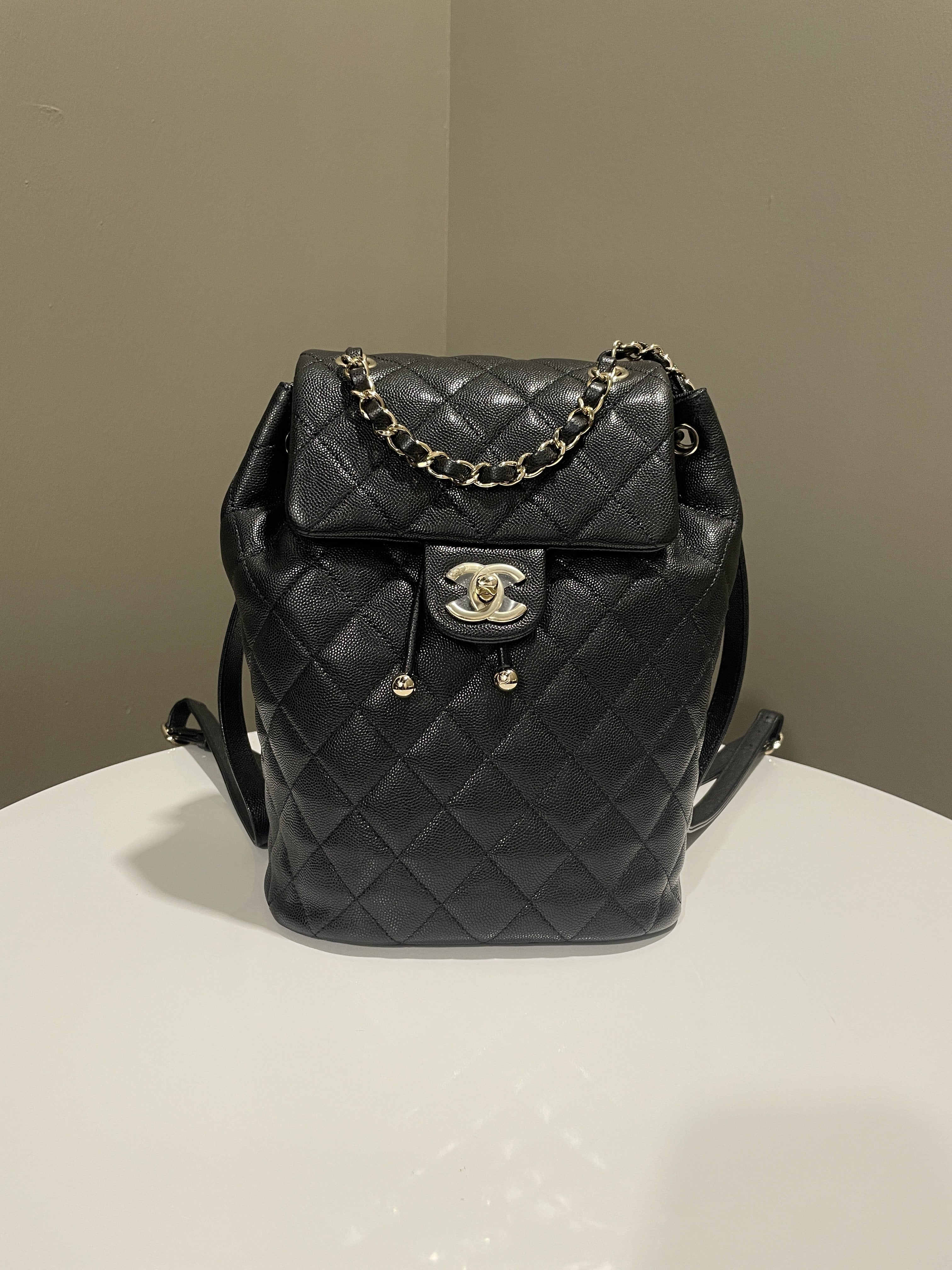 Chanel Urban Spirit Backpack Black Caviar