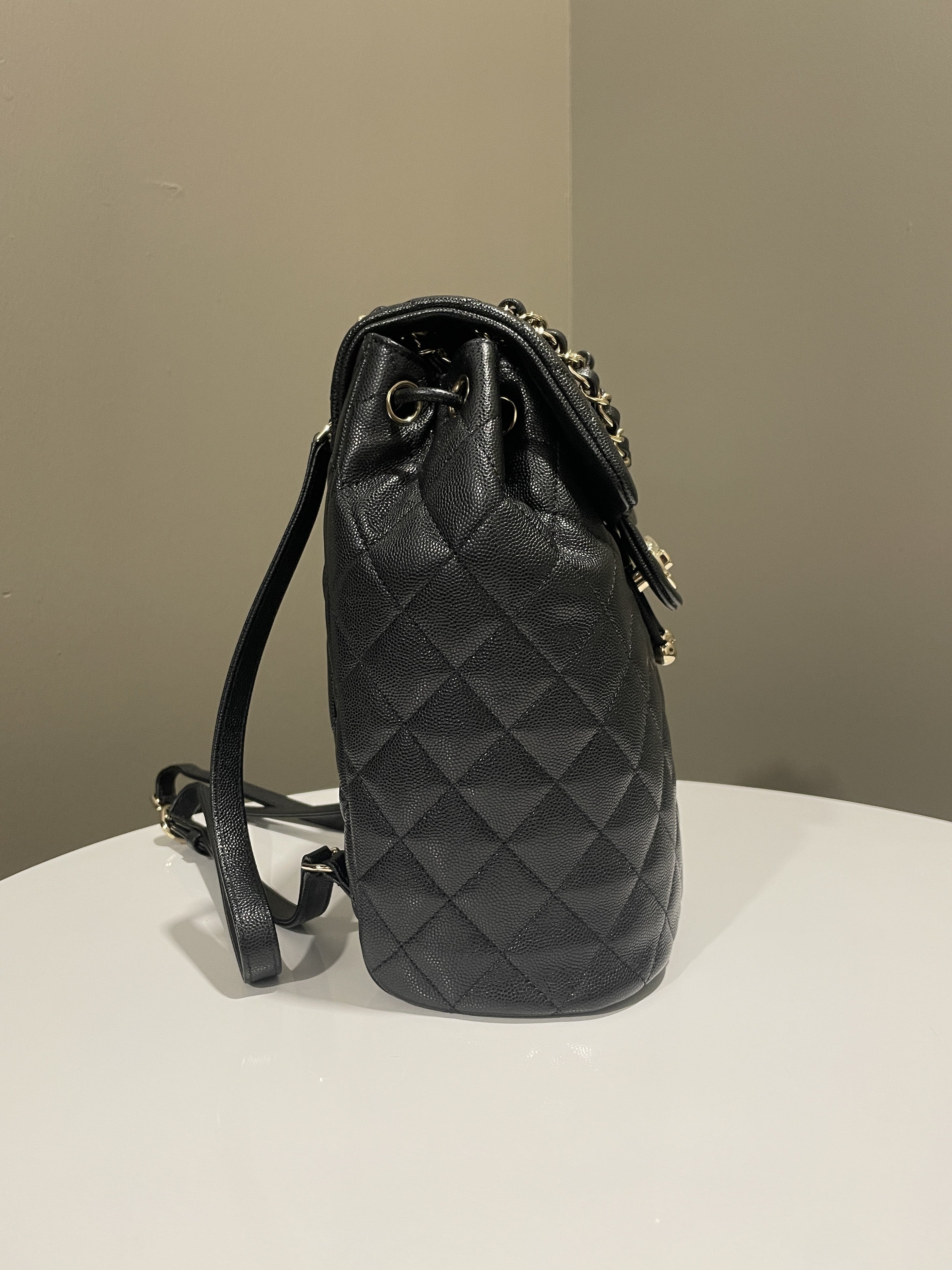 Chanel Urban Spirit Backpack Black Caviar