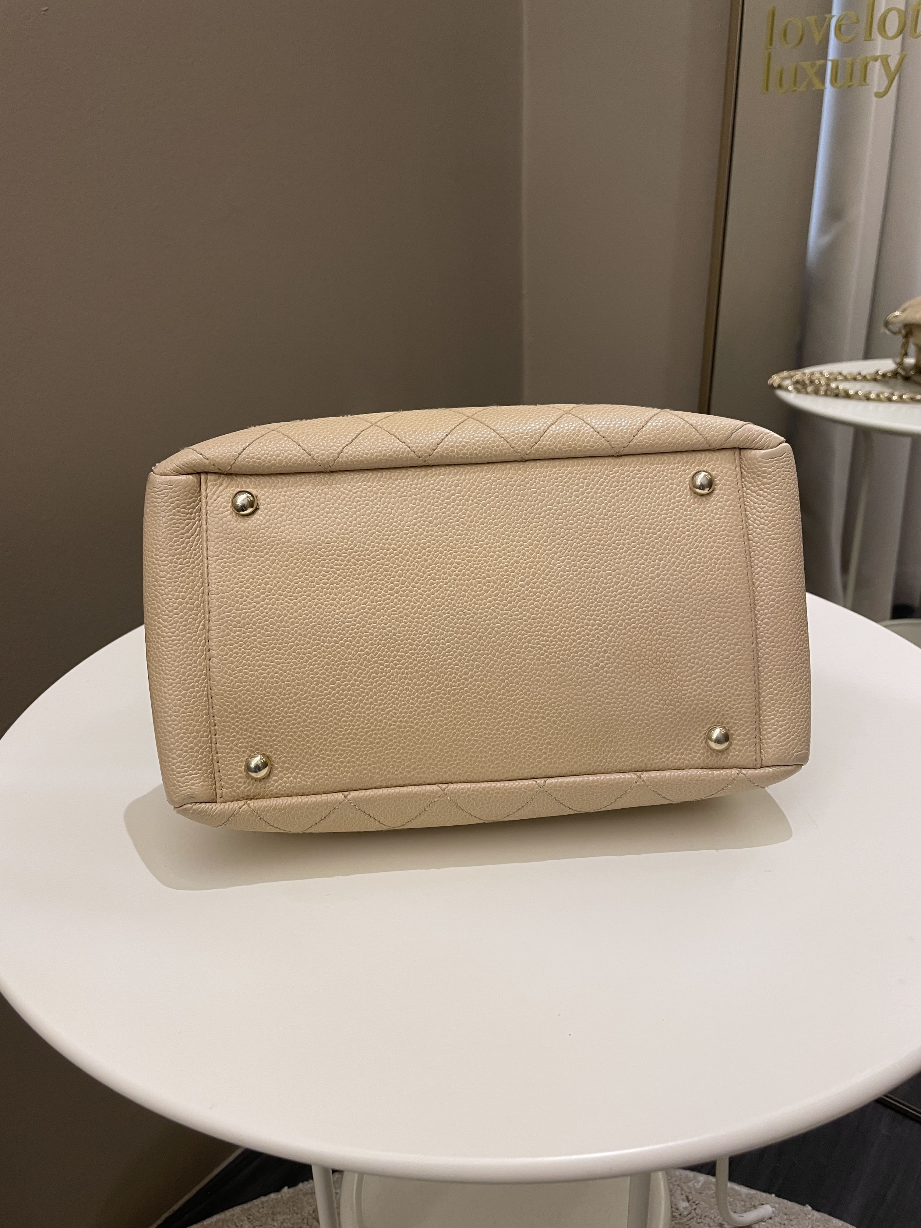 Chanel Petite Timeless Tote PTT Beige Caviar