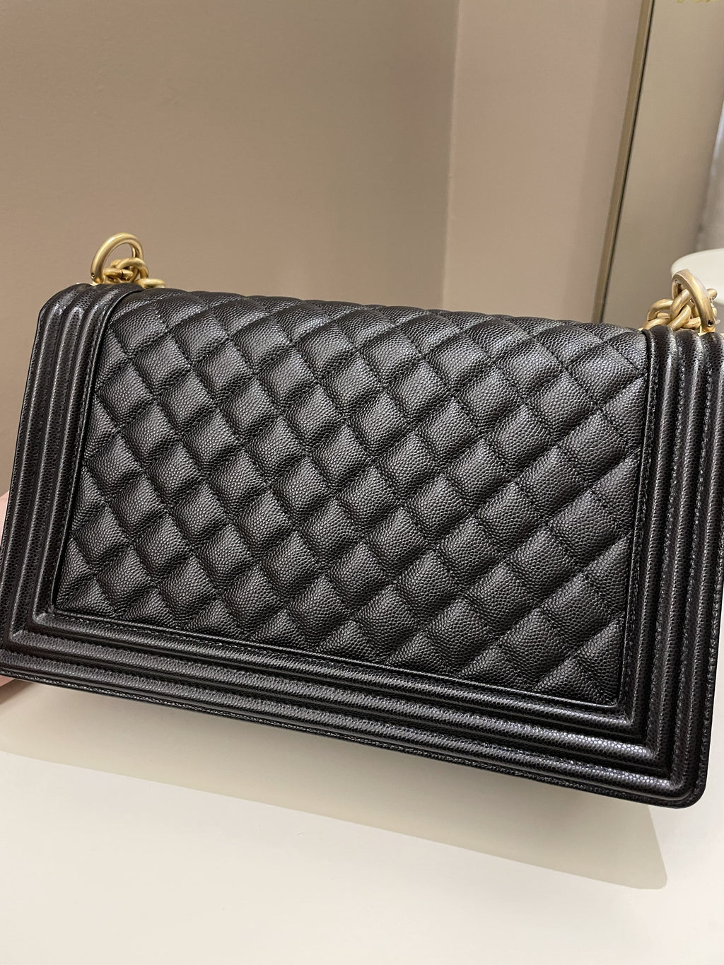 Chanel Quilted New Medium Boy Black Caviar