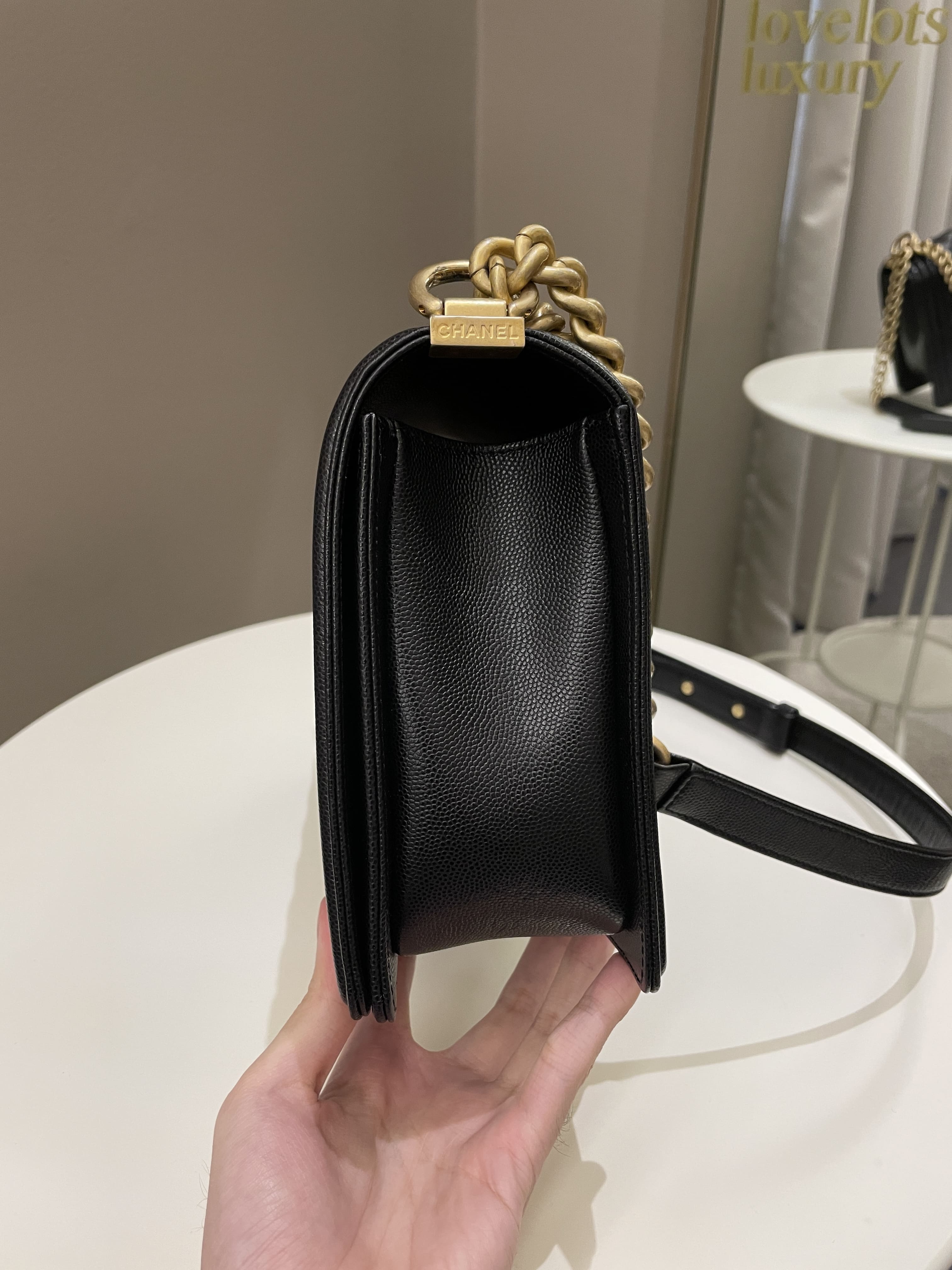Chanel Quilted New Medium Boy Black Caviar