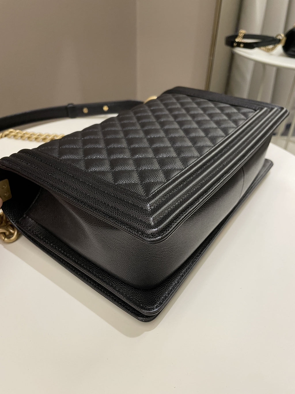 Chanel Quilted New Medium Boy Black Caviar