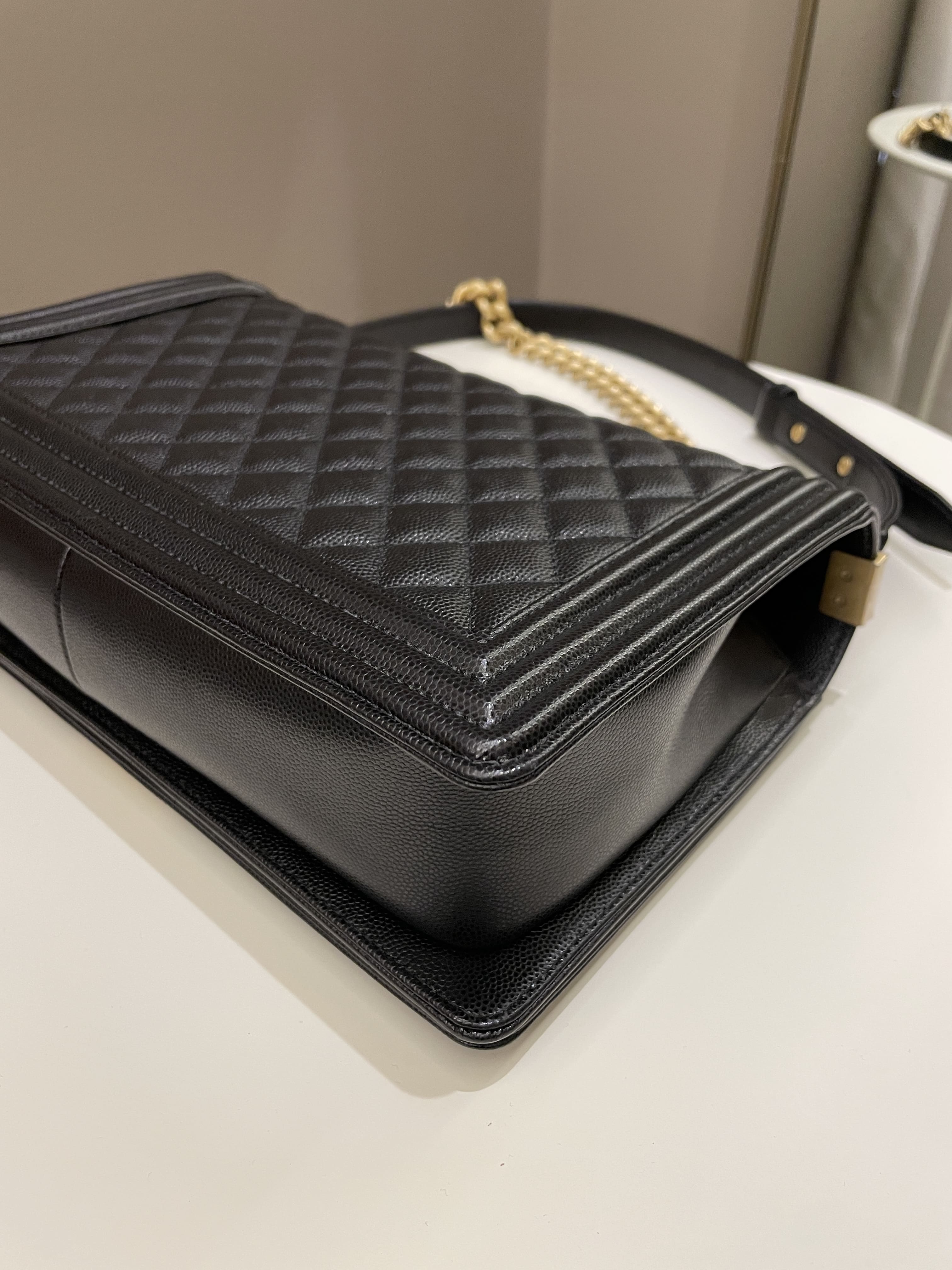 Chanel Quilted New Medium Boy Black Caviar
