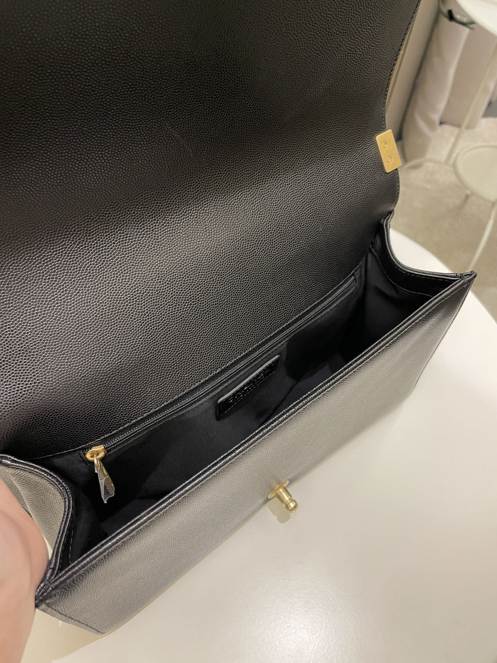 Chanel Quilted New Medium Boy Black Caviar