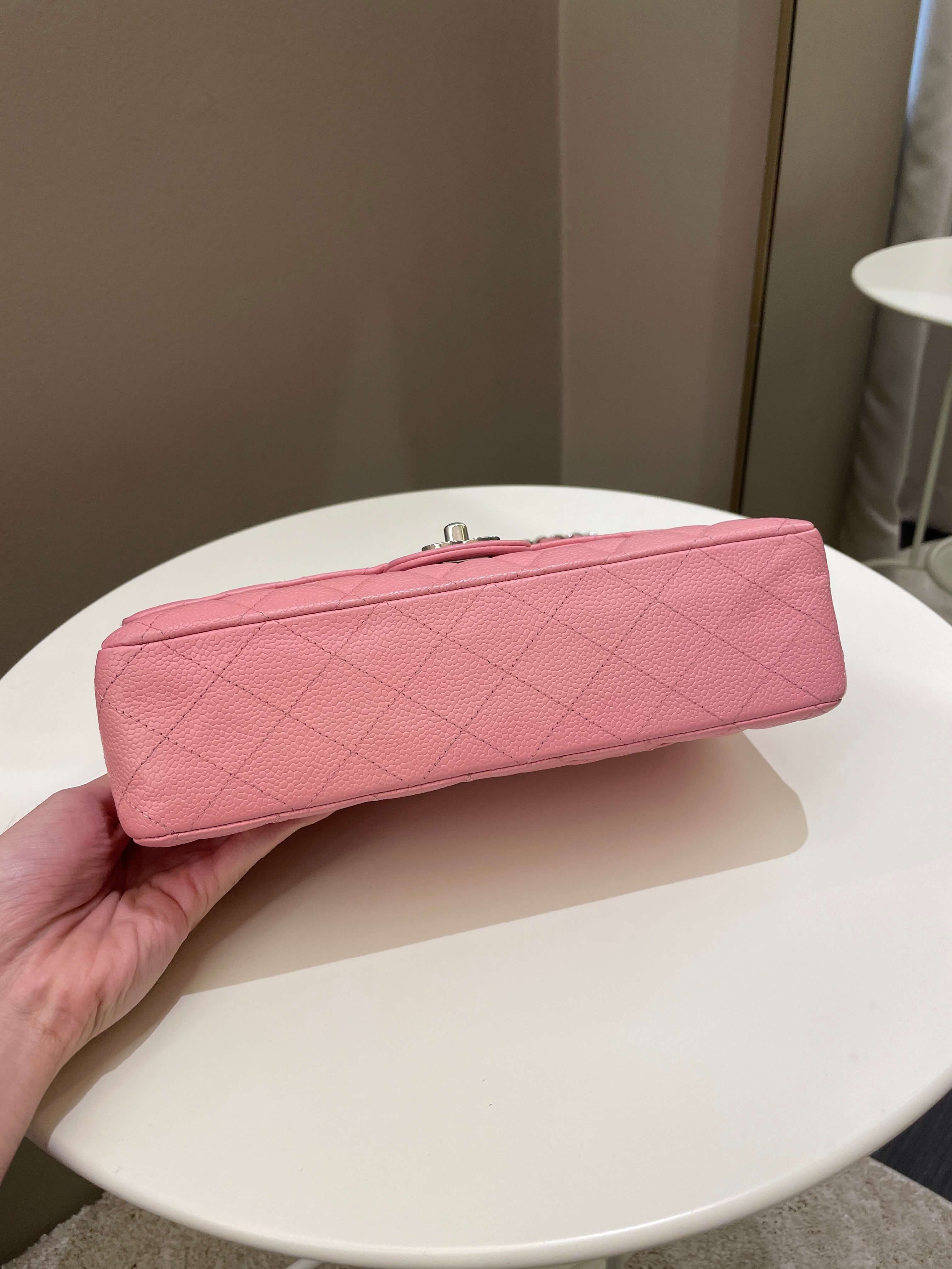 Chanel Classic Medium Double Flap Sakura Pink Caviar
