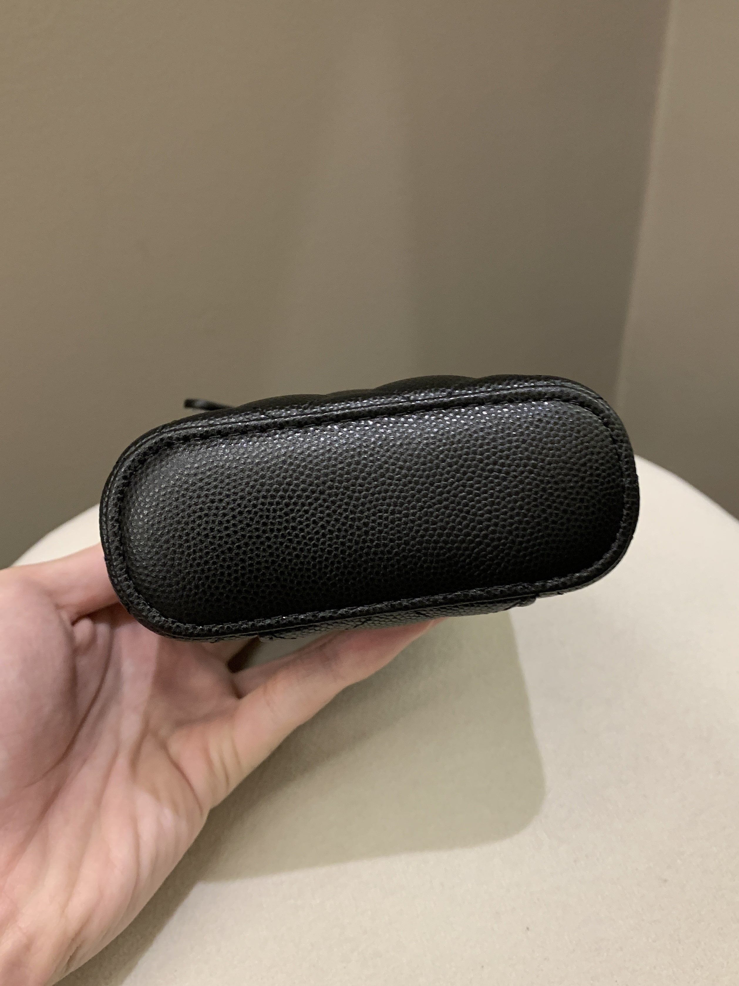 Chanel 22C Quilted Vanity Vertical Black Caviar