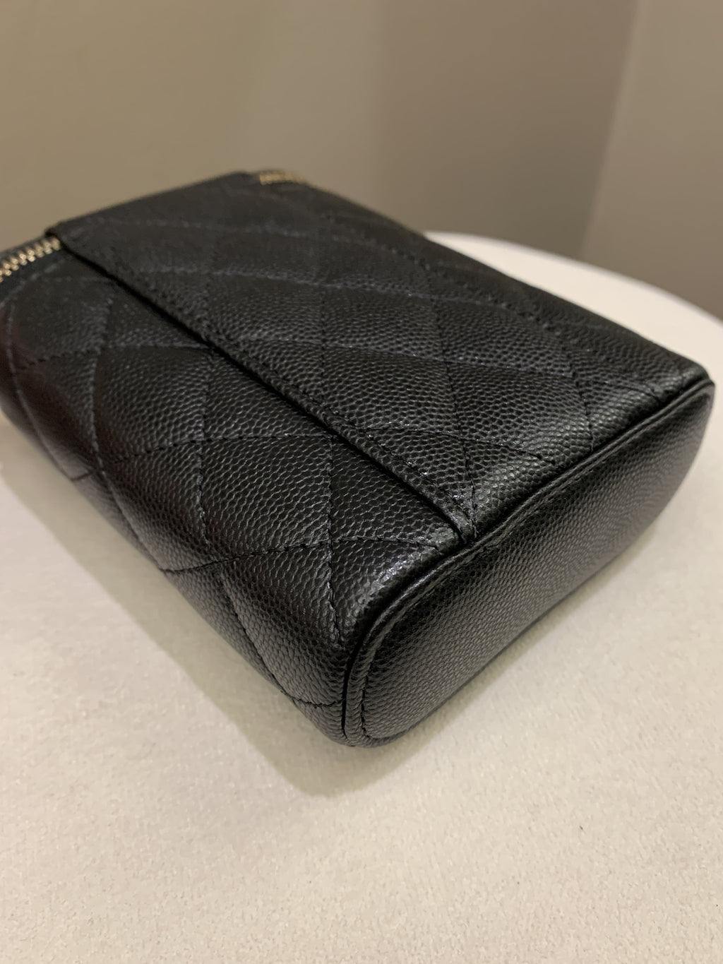 Chanel 22C Quilted Vanity Vertical Black Caviar