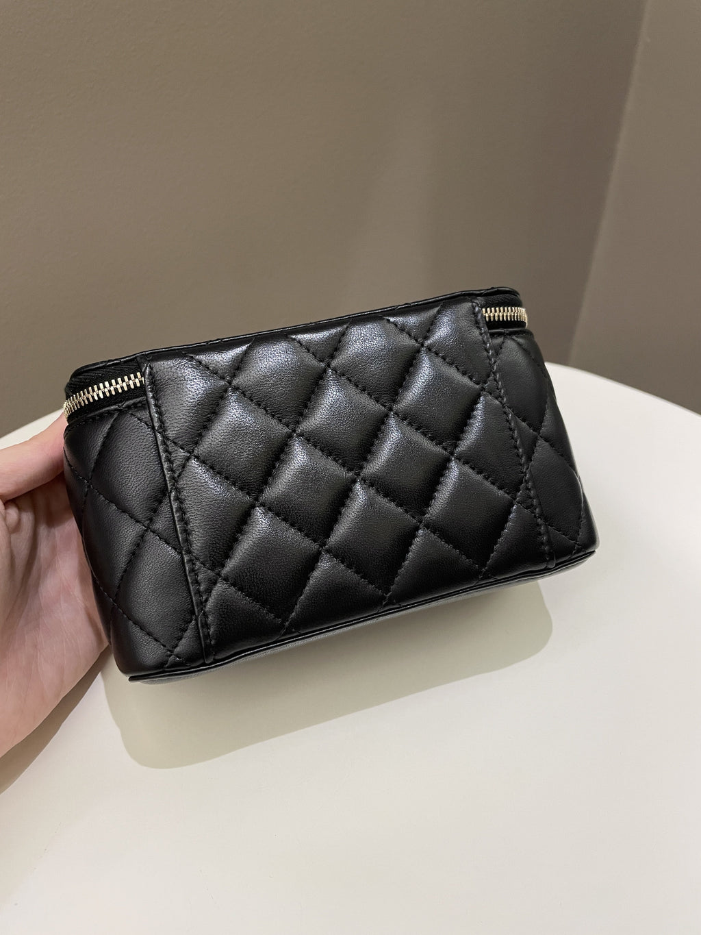Chanel Pearl Crush Mini Vanity Rectangular Black Lambskin