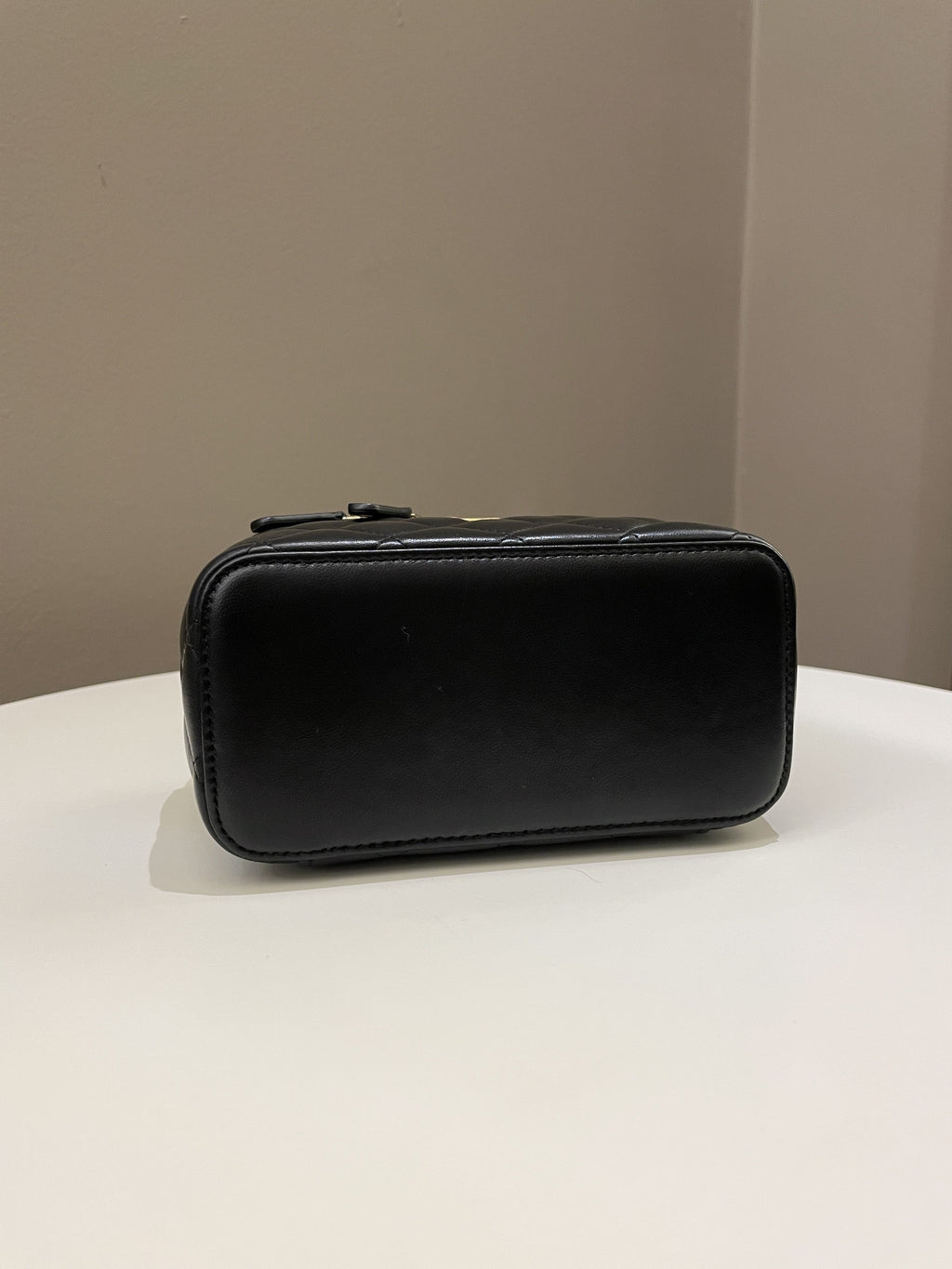 Chanel Pearl Crush Mini Vanity Rectangular Black Lambskin