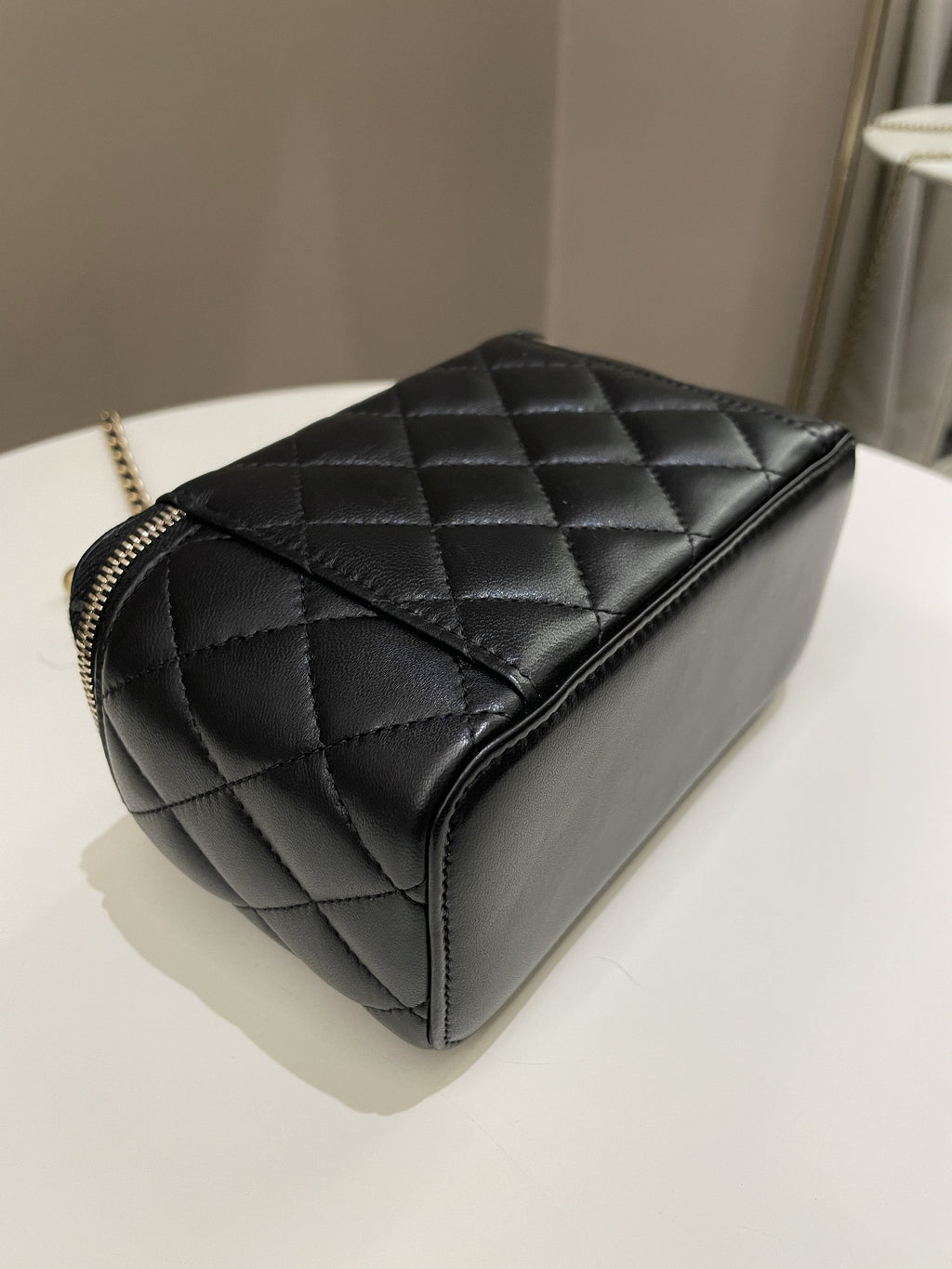 Chanel Pearl Crush Mini Vanity Rectangular Black Lambskin